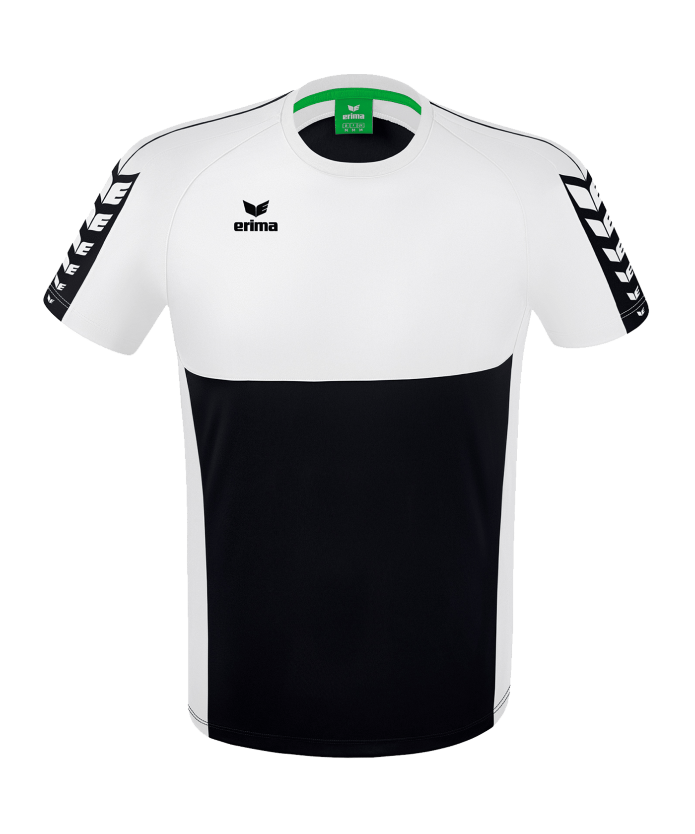 Erima SIX WINGS T-Shirt Schwarz Weiss - schwarz