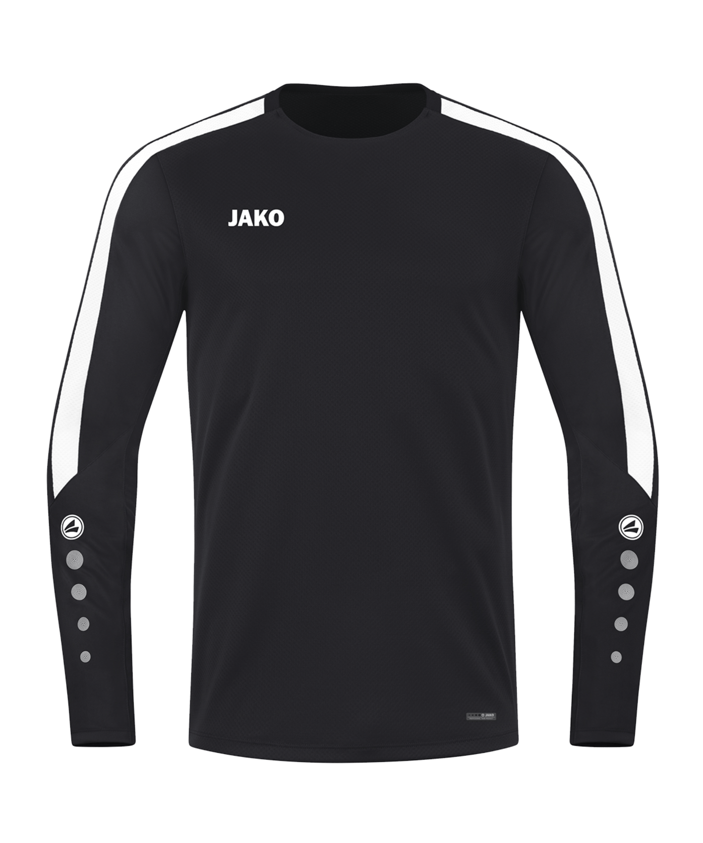 JAKO Power Sweatshirt Schwarz Weiss F800 - schwarz