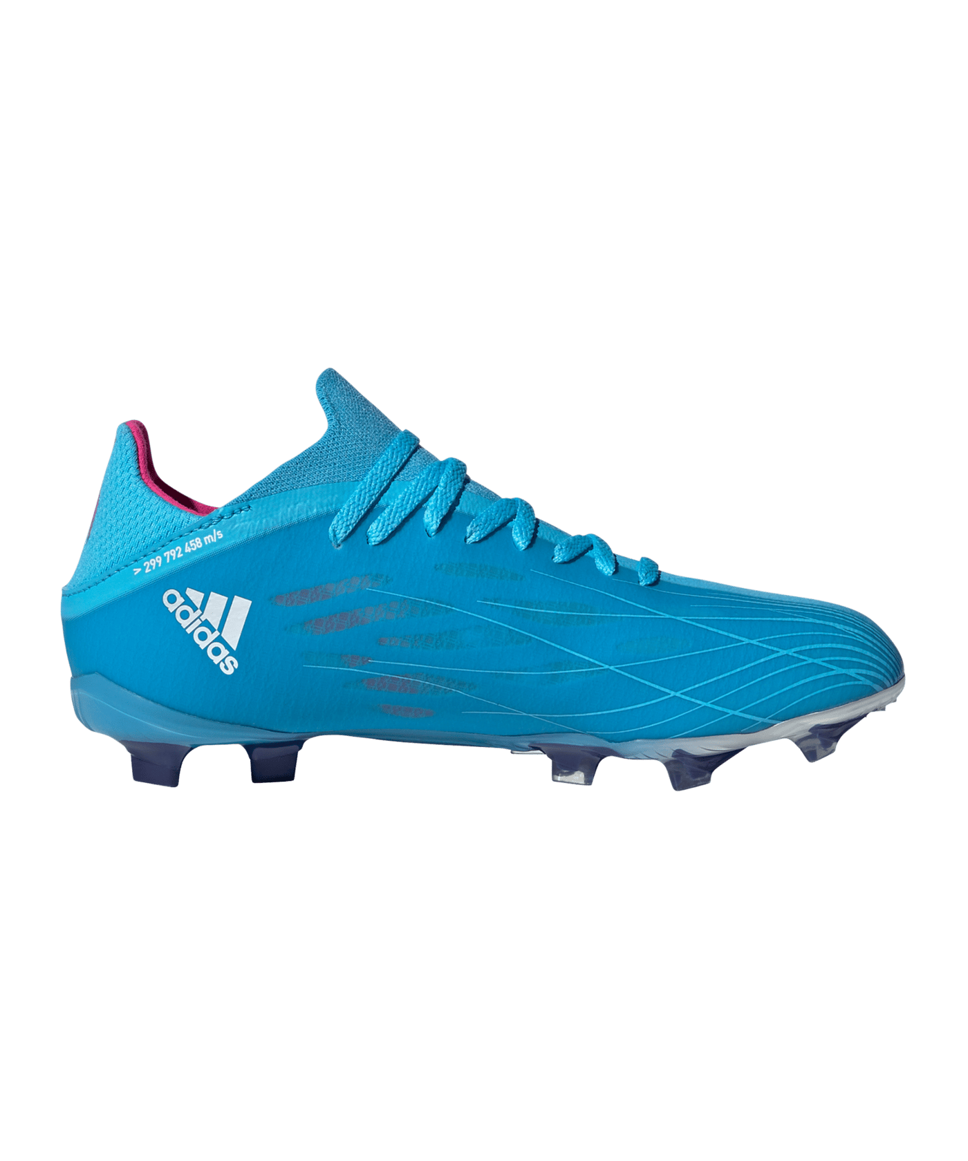 adidas X SPEEDFLOW.1 FG Sapphire Edge J Kids Blau Pink Weiss - blau