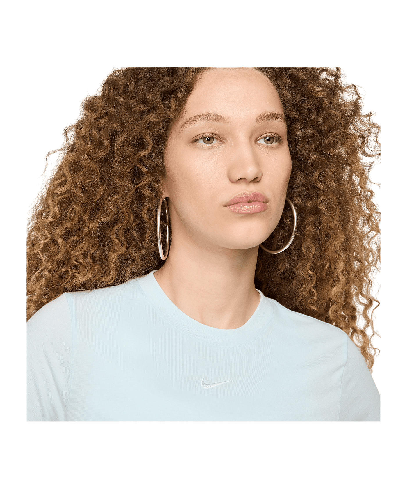Nike Essential SLM Crop T-Shirt Damen Blau F474 - blau