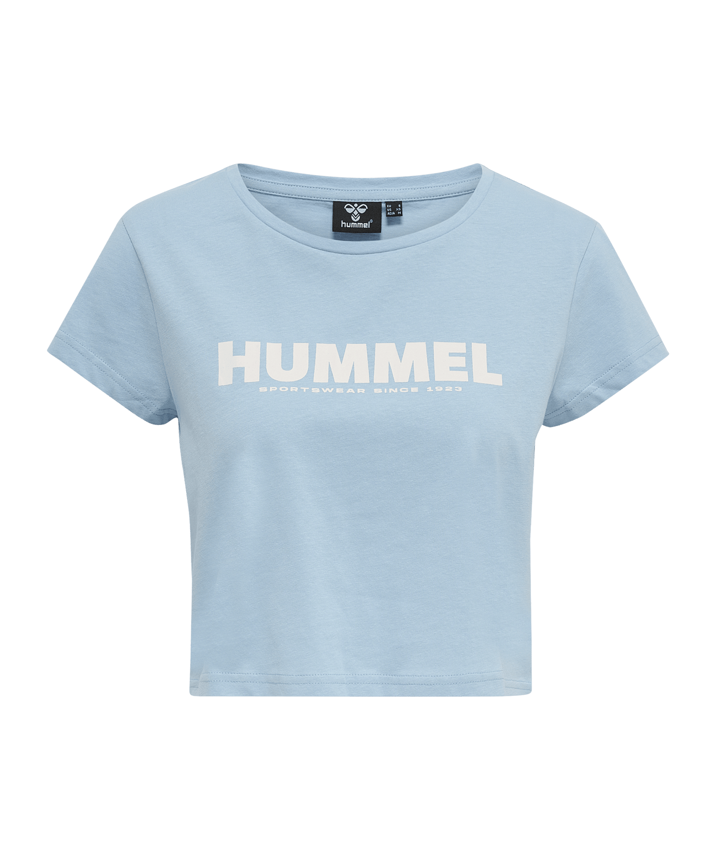 Hummel hmlLEGACY Cropped T-Shirt Damen Blau F7165 - blau