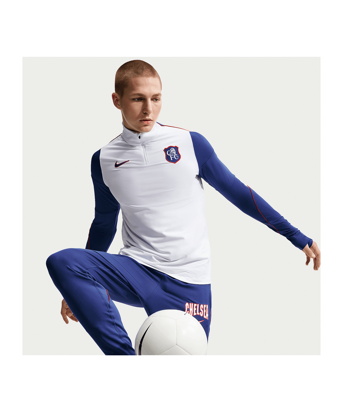 Nike FC Chelsea London Strike Drilltop Weiß F100 - weiss