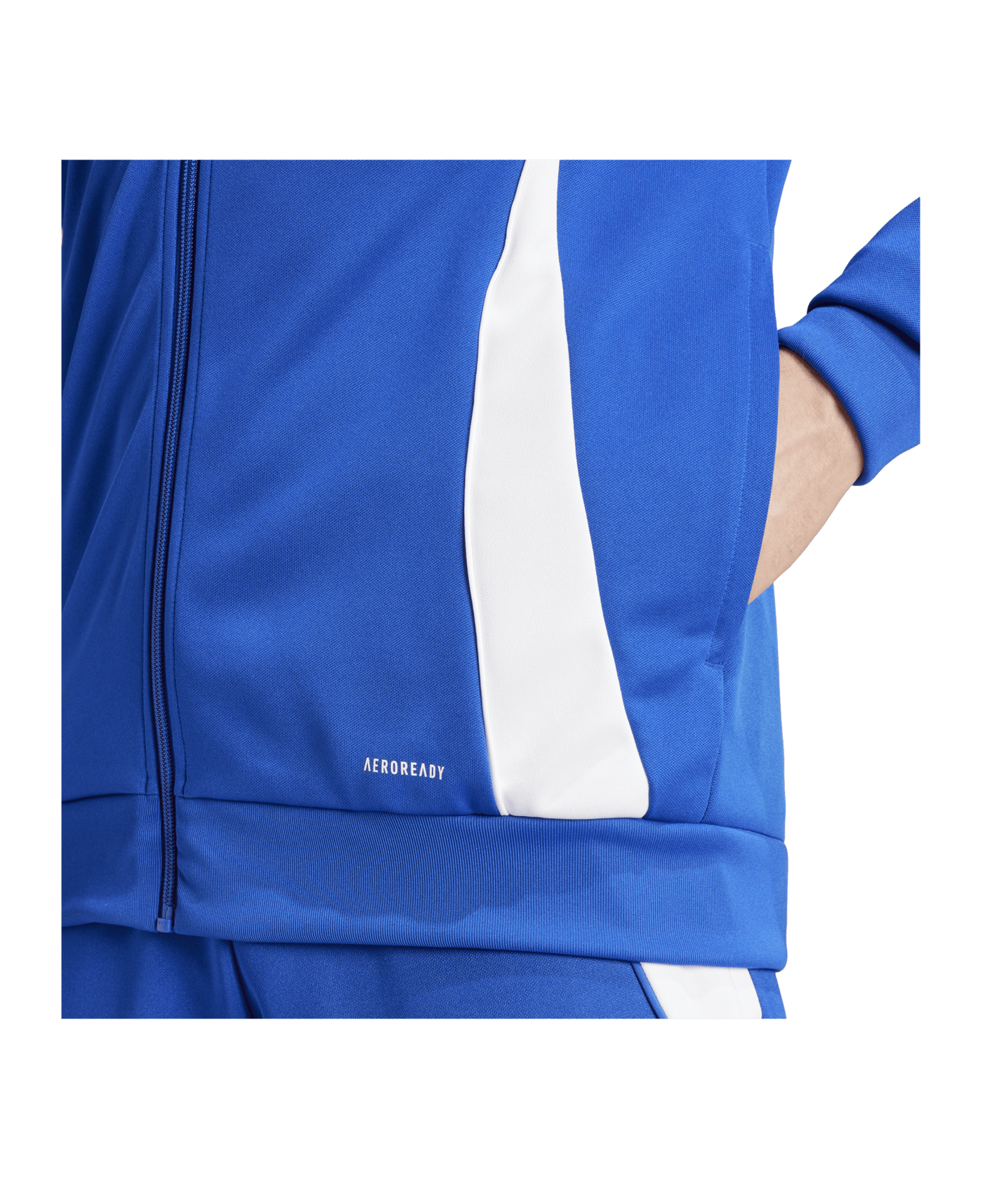 adidas Tiro 24 Trainingsjacke Blau Weiss - blau