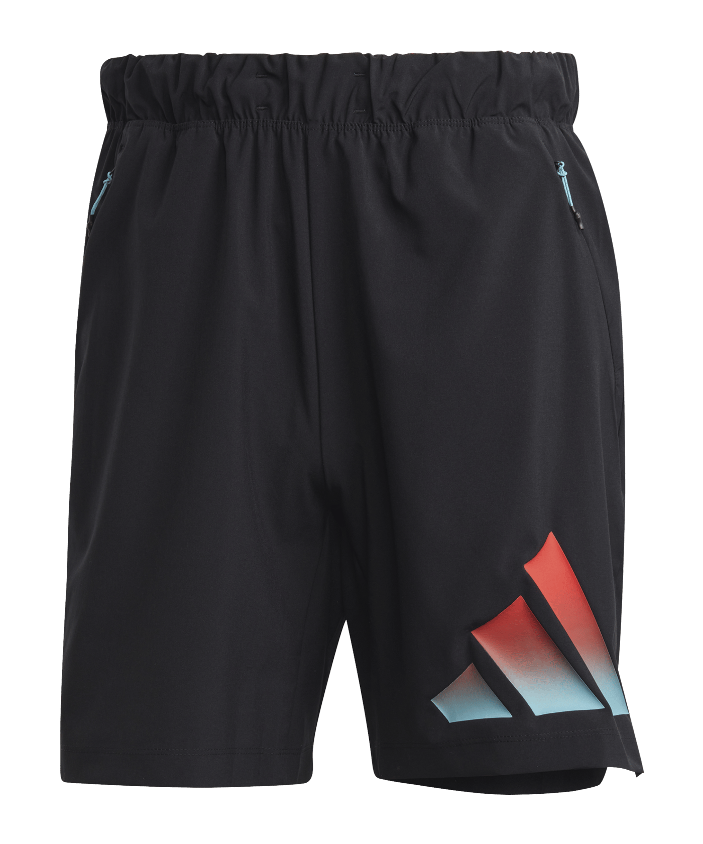 adidas 3Bar Short Schwarz Rot Blau - schwarz
