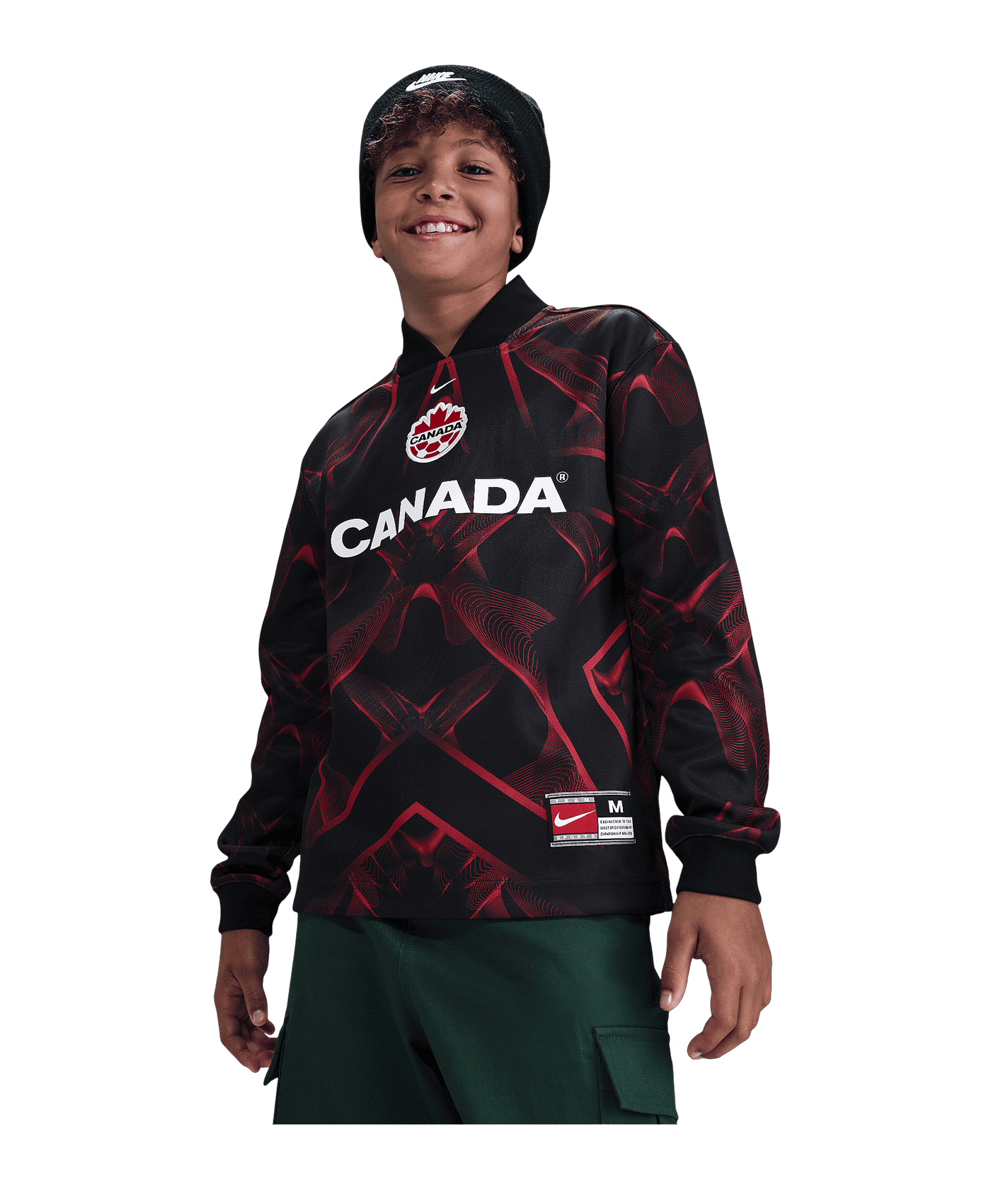 Nike Kanada Torwarttrikot Langarm Hollywood Kids Schwarz F010 - schwarz