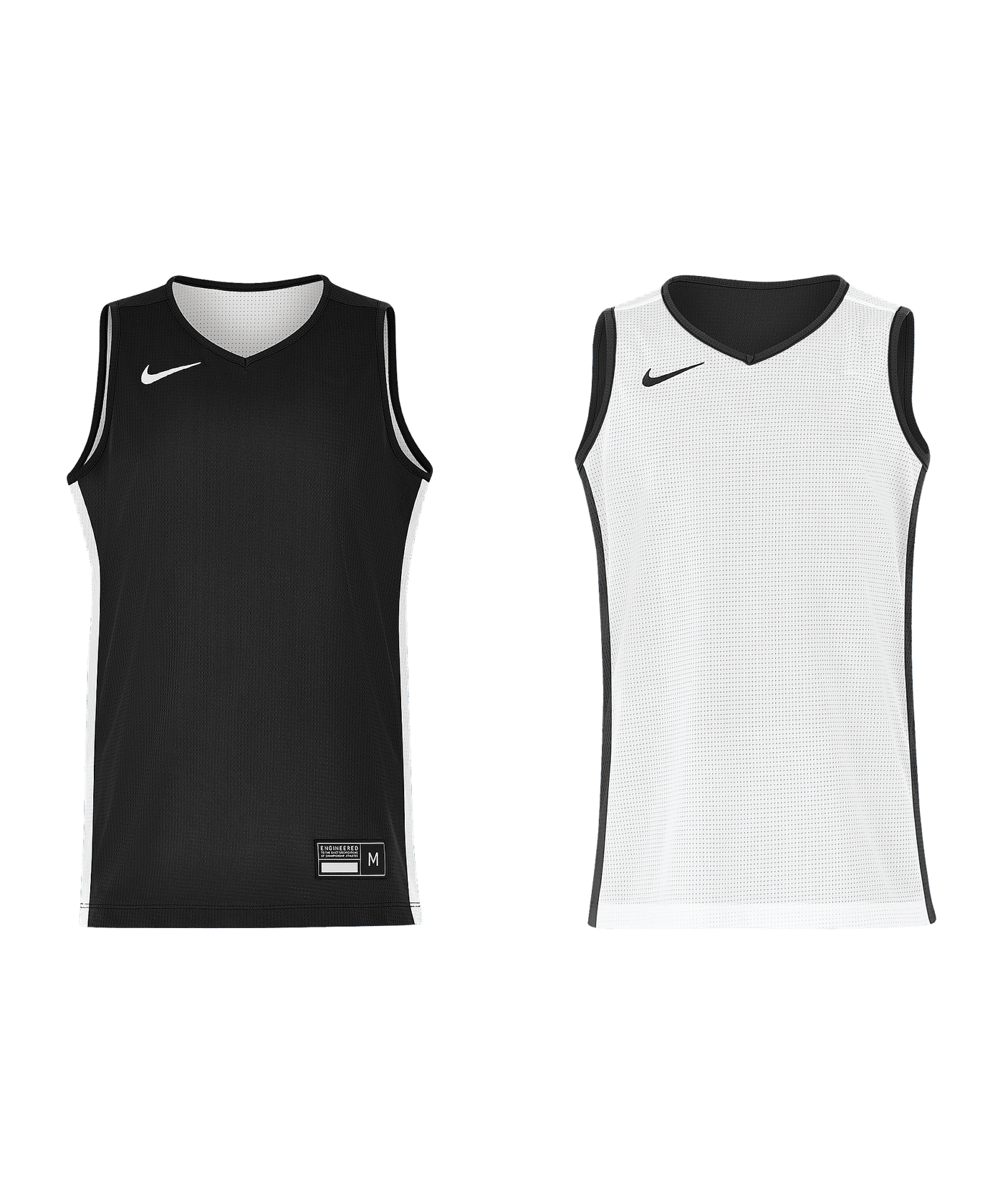 Nike Team25 Basketball Stock Reversible Trikot Kids Schwarz F010 - schwarz
