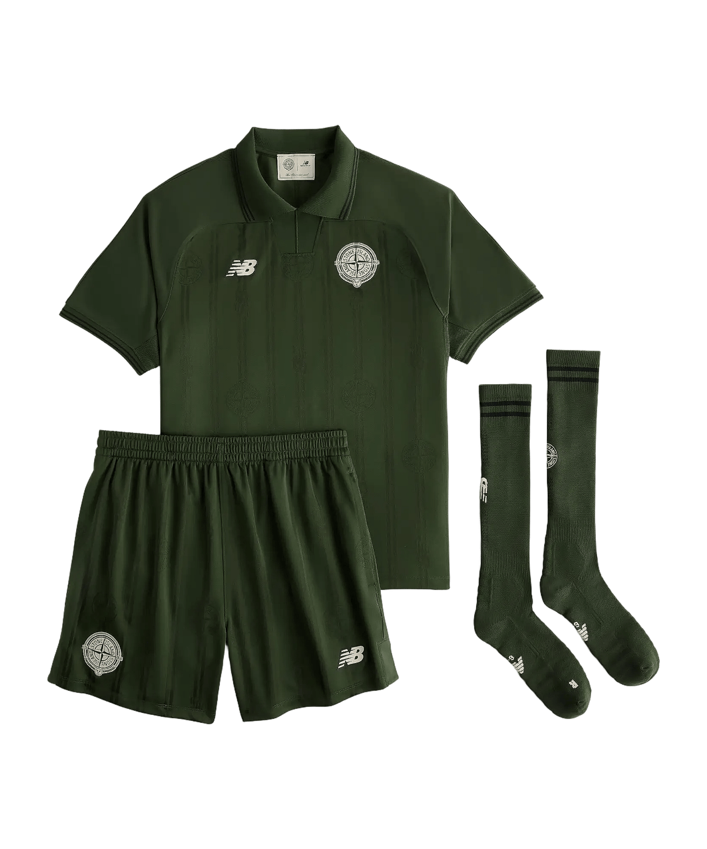 New Balance X Stone Island Trikot Set Grün - gruen