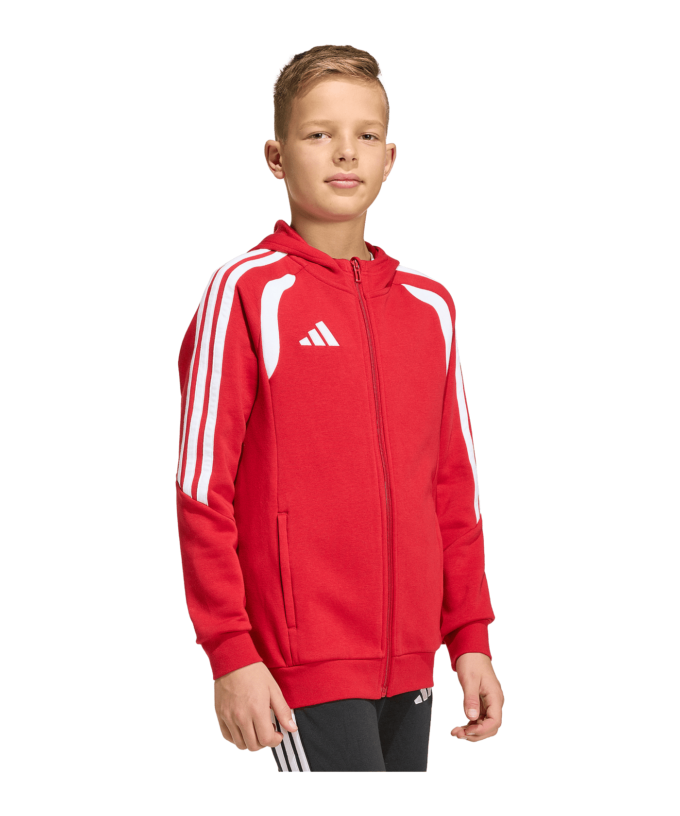 adidas Tiro 26 League Kapuzenjacke Kids Rot - rot