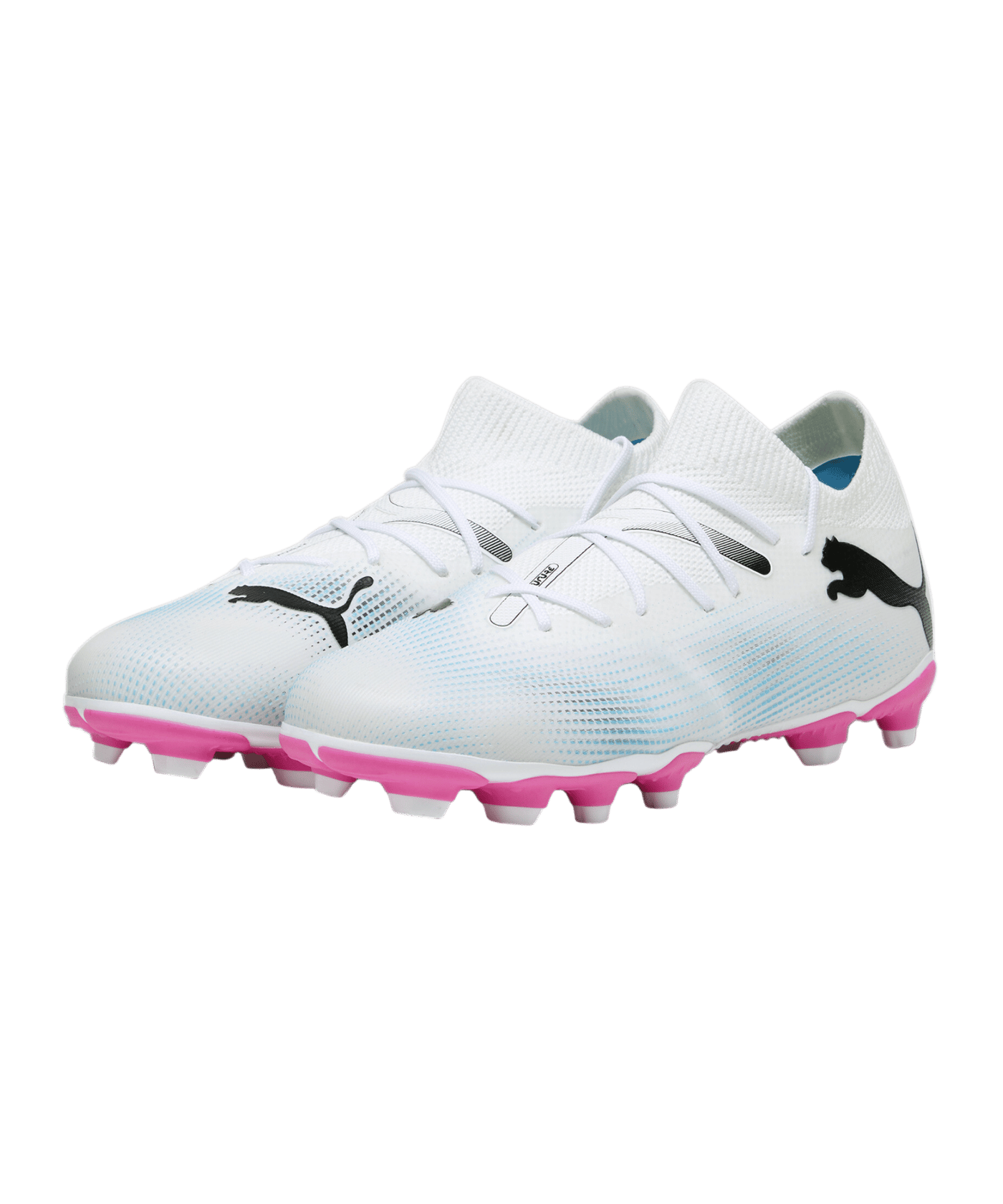 PUMA FUTURE 7 Match FG/AG Phenomenal Jr Kids Weiss Schwarz Pink F01 - weiss