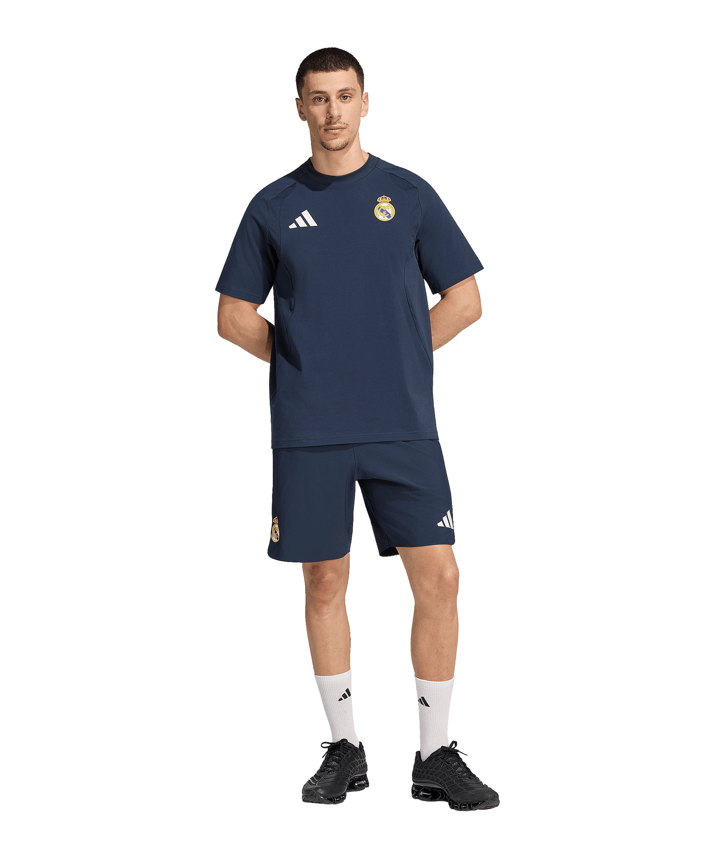 adidas Real Madrid Tiro Travel Short Blau - blau