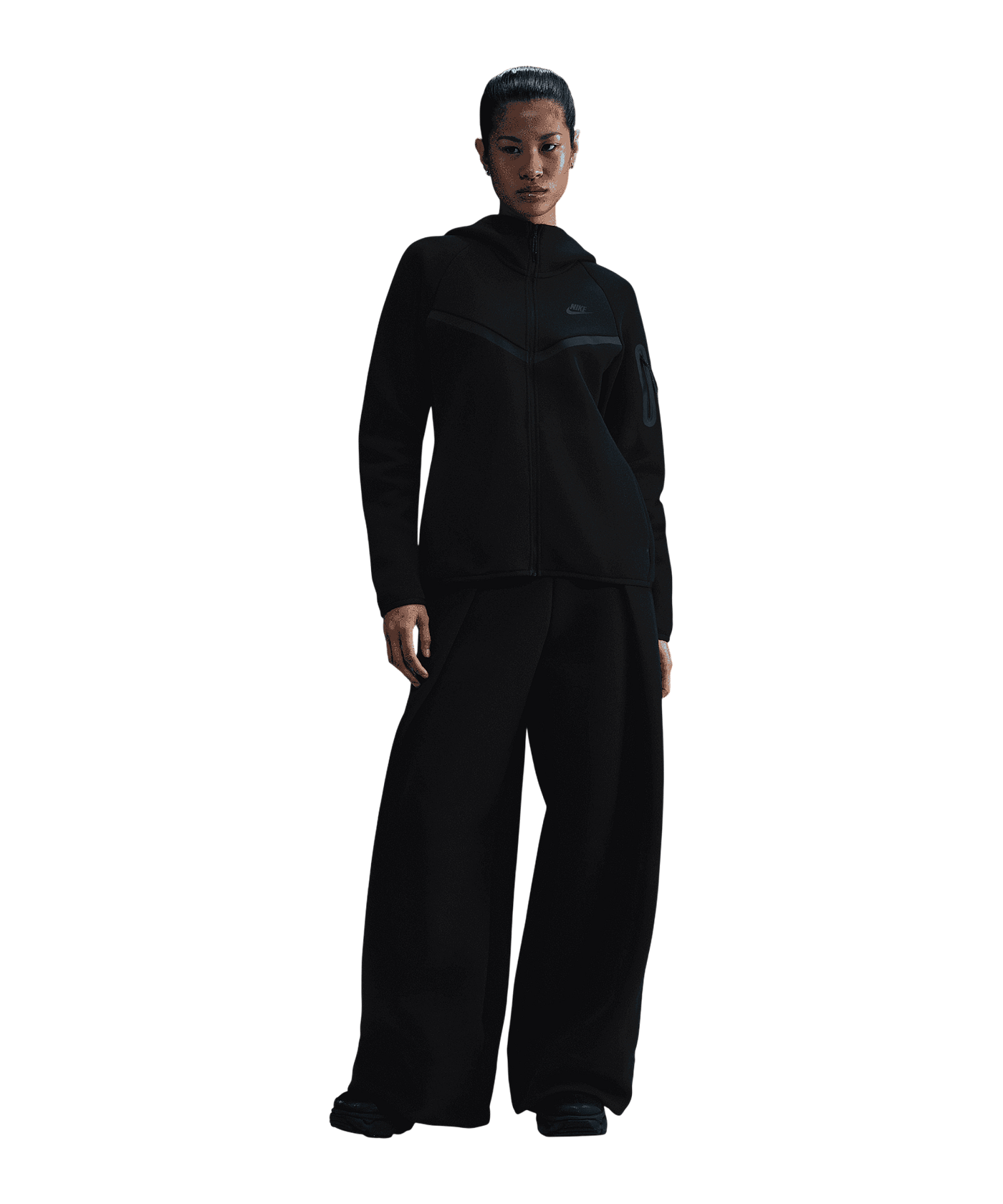 Nike Tech Fleece Kapuzenjacke Damen Grau F063 - grau