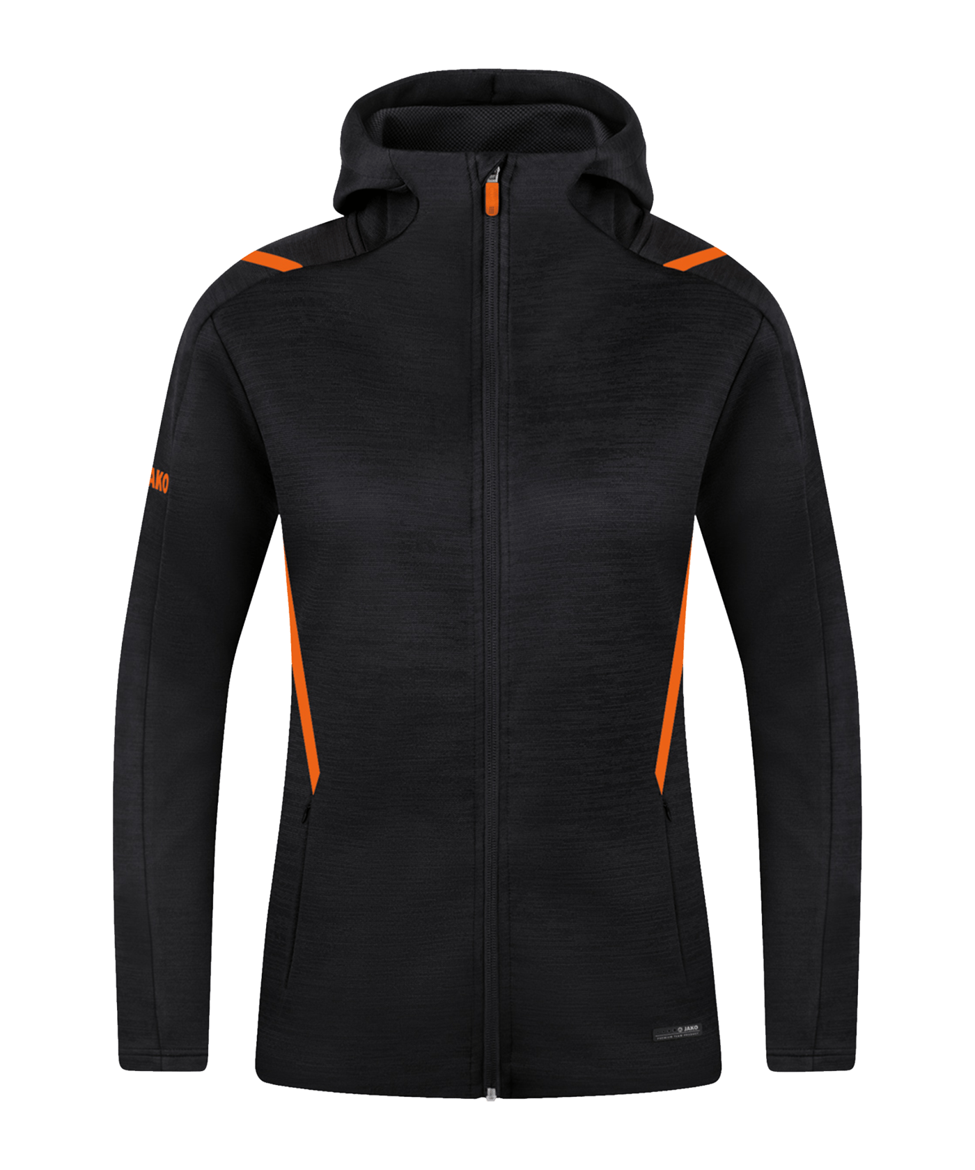 JAKO Challenge Freizeit Kapuzenjacke Damen F506 - schwarz