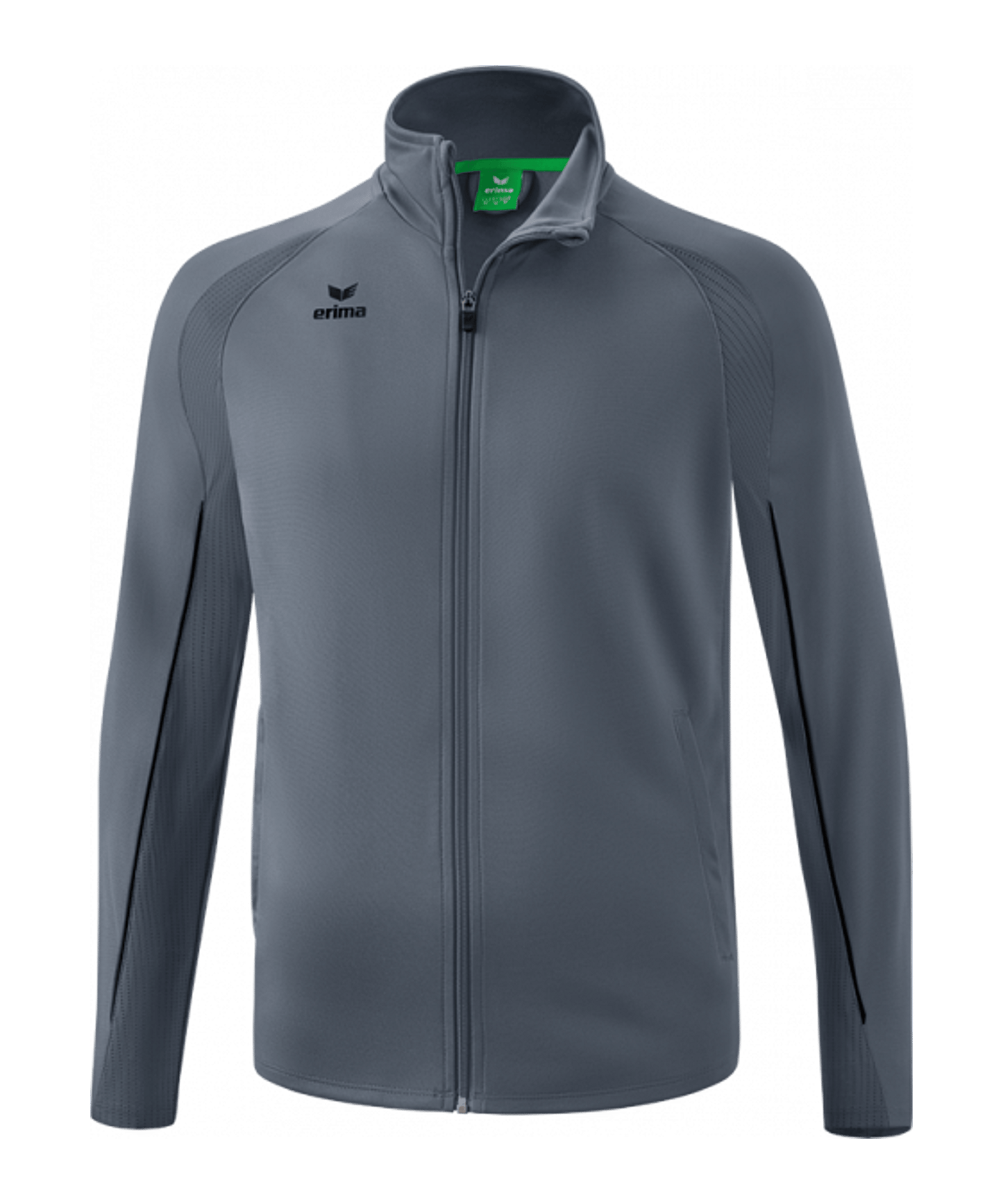 Erima Liga Star Trainingsjacke Kids Grau Schwarz - grau