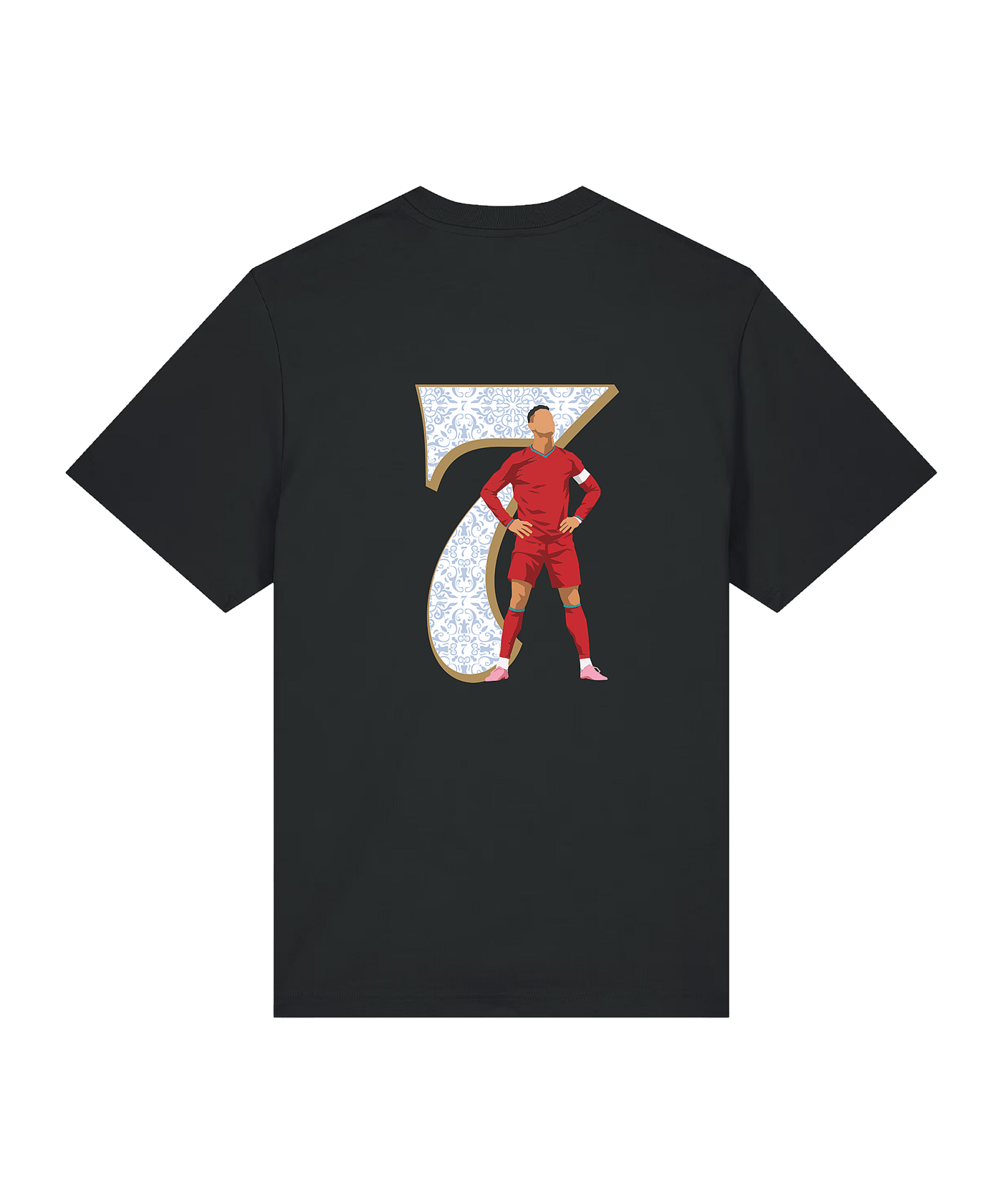 11teamsports Portugal "SIUUU!" T-Shirt WM 2026 Schwarz - schwarz