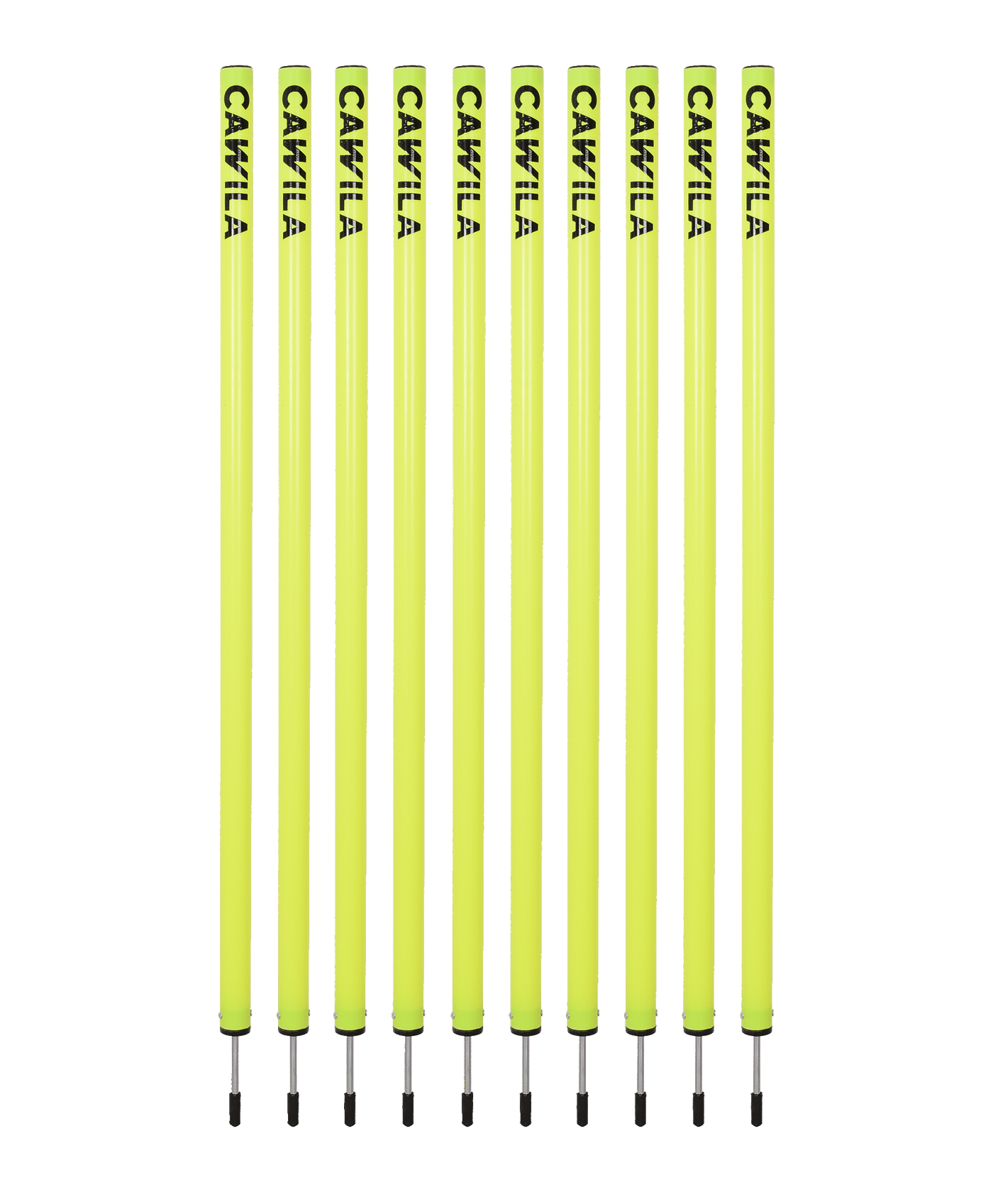 Cawila Academy Slalomstangen 10er Set (33mmx100cm) Gelb - gelb