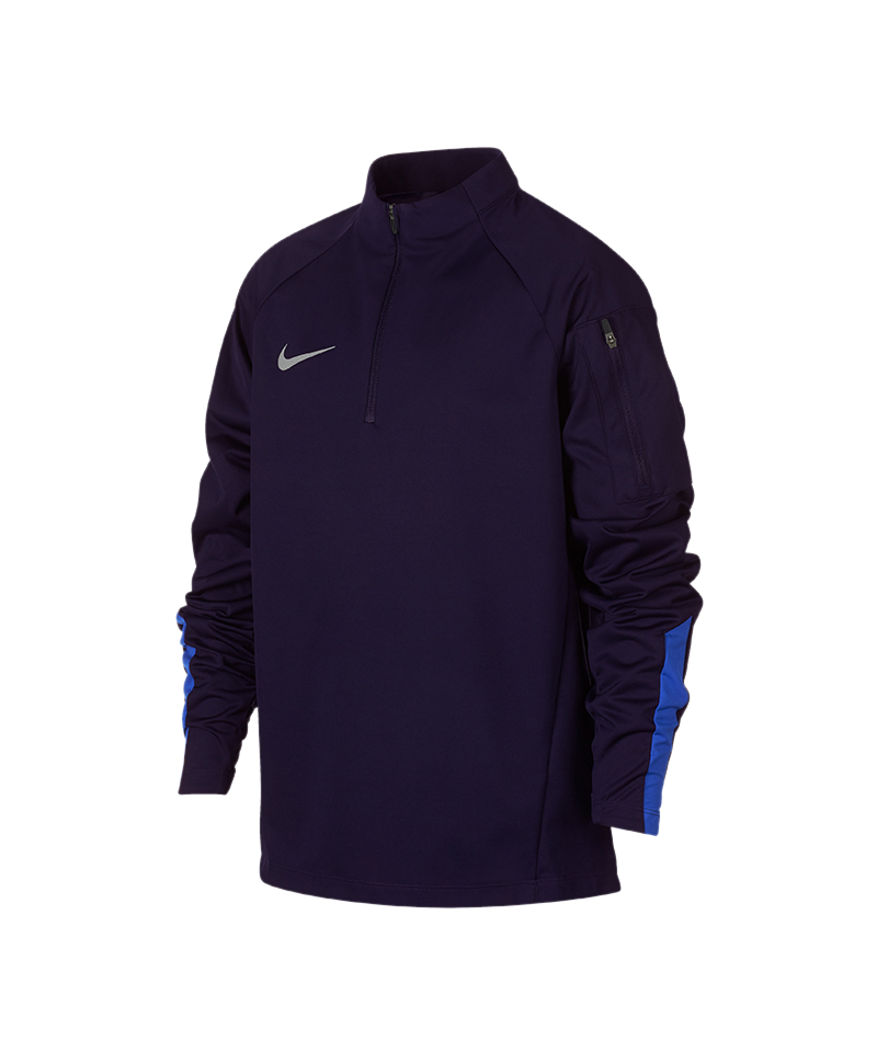 Nike Shield Squad Drill Zip Sweatshirt Kids F416 - blau