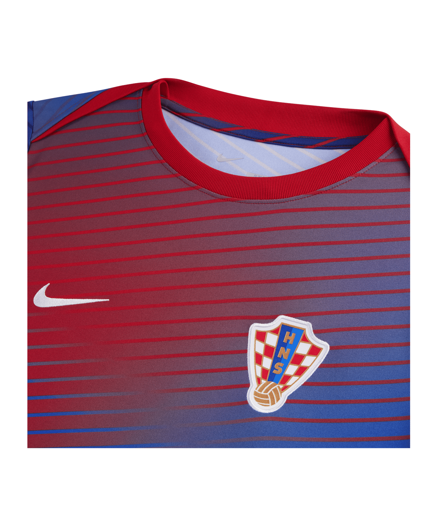 Nike Kroatien Academy Pro T-Shirt EM 2024 Blau - blau