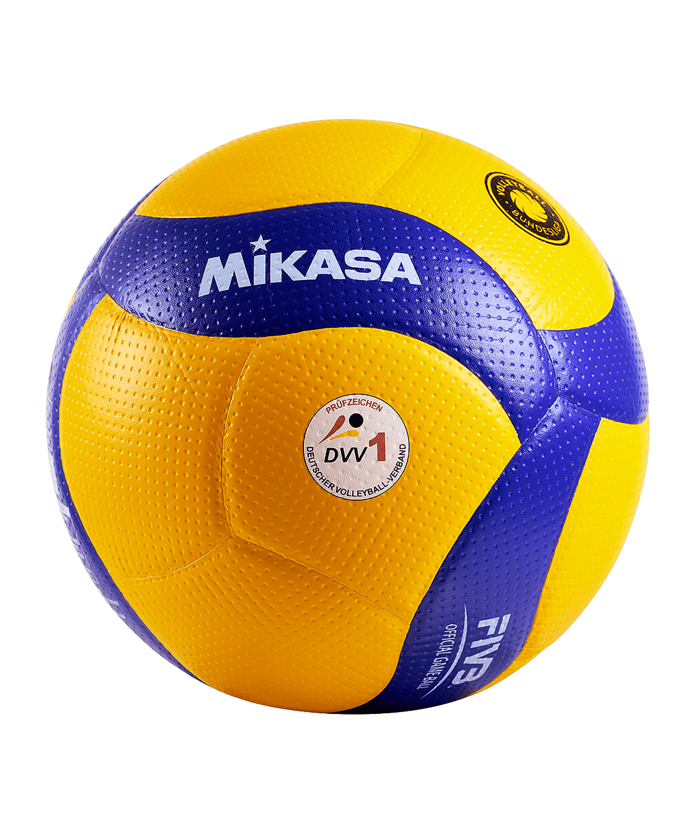 Mikasa Volleyball V200W-VBL Official DVV1 Spielball Gelb