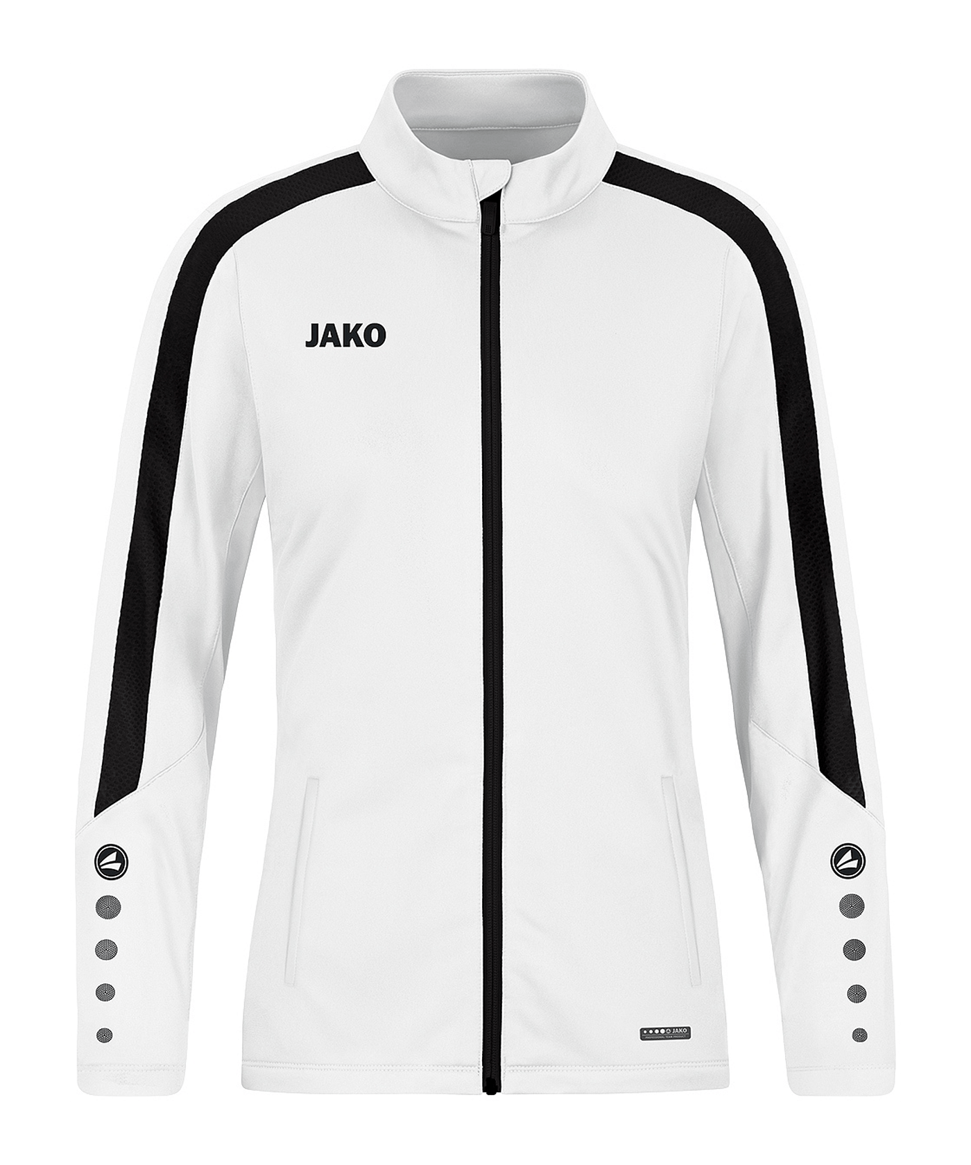 JAKO Power Polyesterjacke Damen Weiss Schwarz F000 - weiss