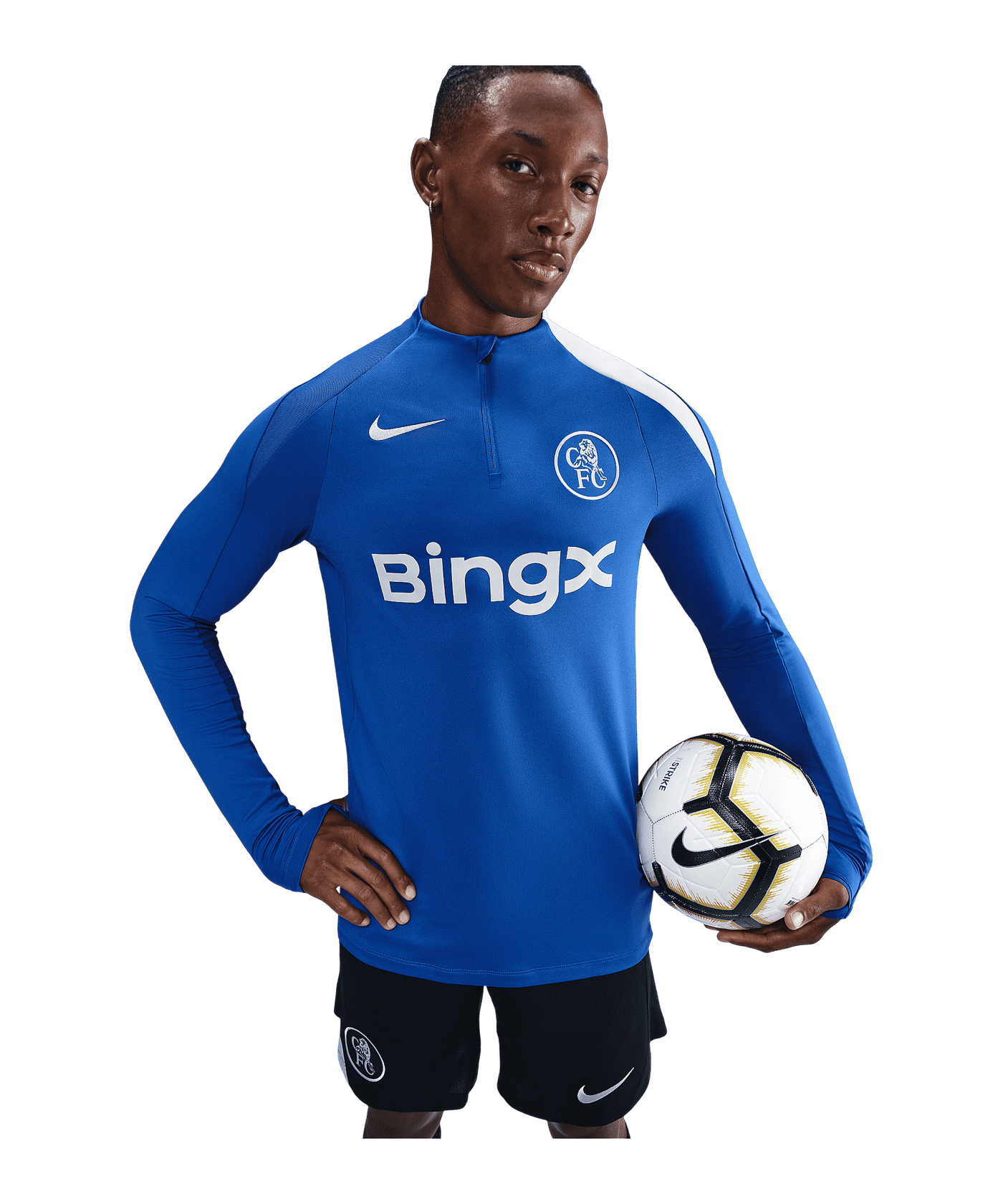 Nike FC Chelsea London Drill Top Sweatshirt Blau F481 - blau