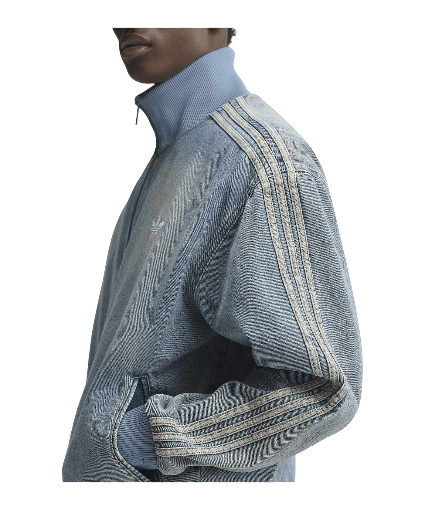 adidas Originals Firebird Adicolor Denim Track Jacke Blau - blau