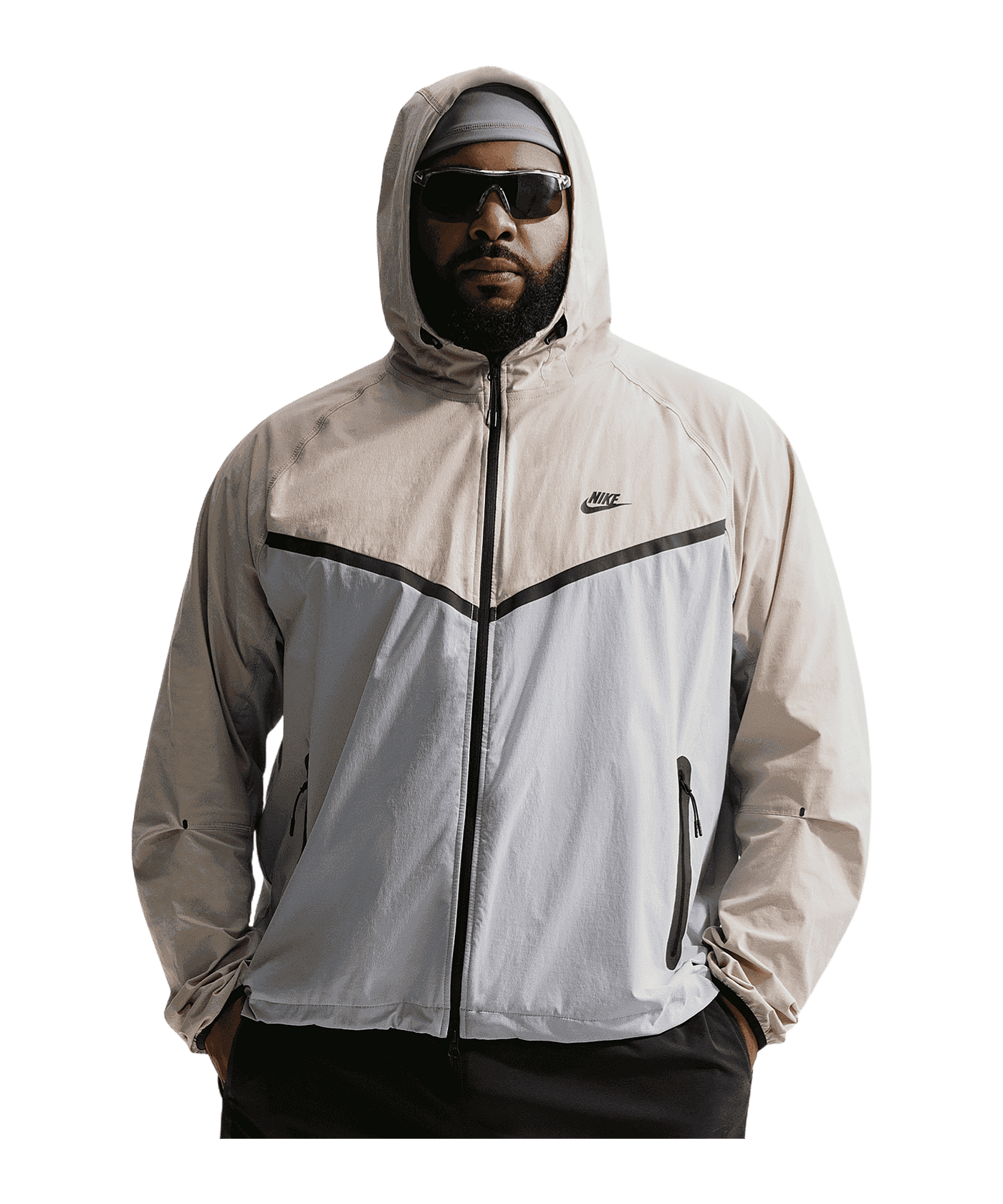 Nike Dri-Fit Tech Woven Windjacke Grau F012 - grau