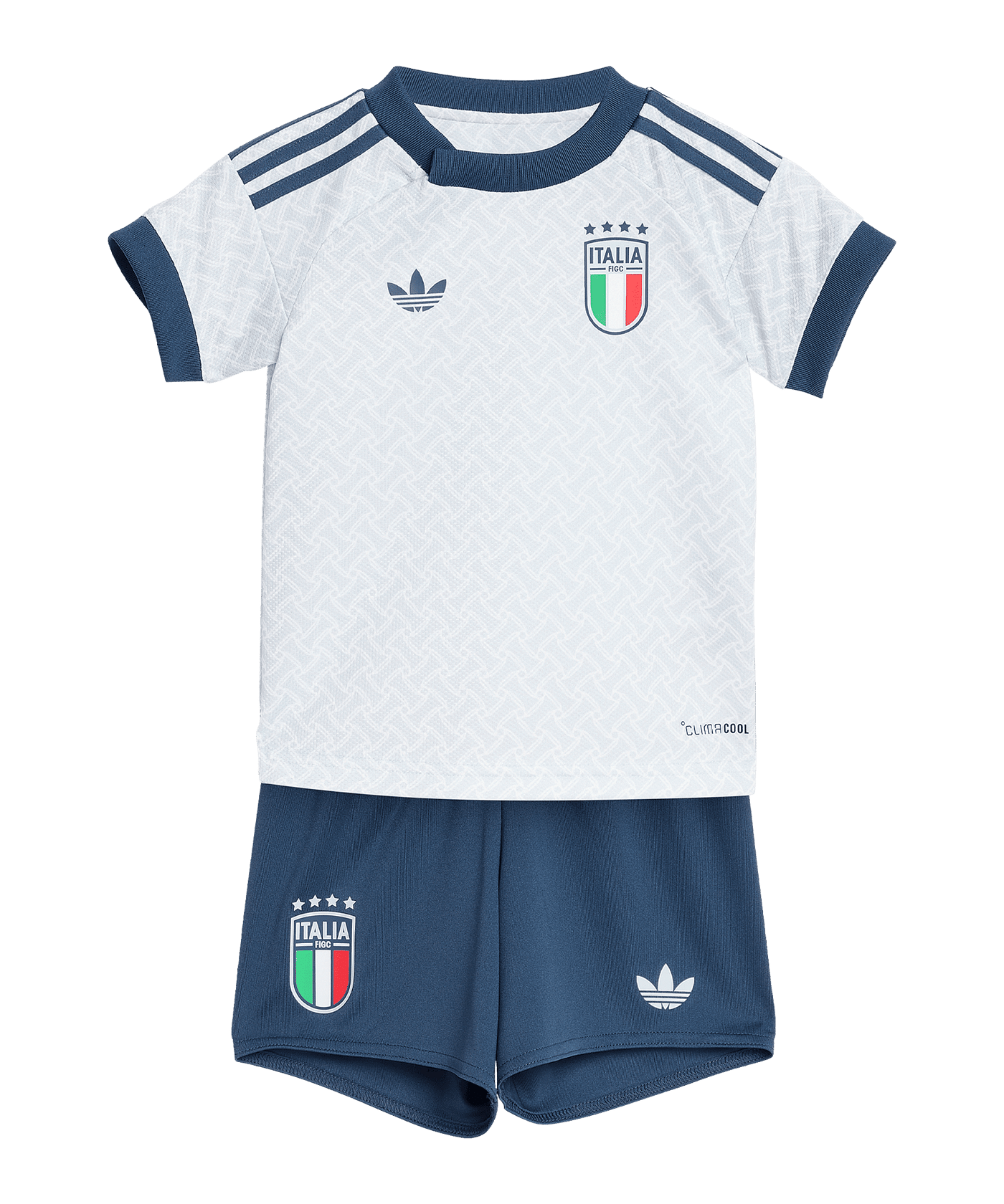 adidas FIGC Italien Babykit Trikot Set Away WM 2026 Kids Blau - blau
