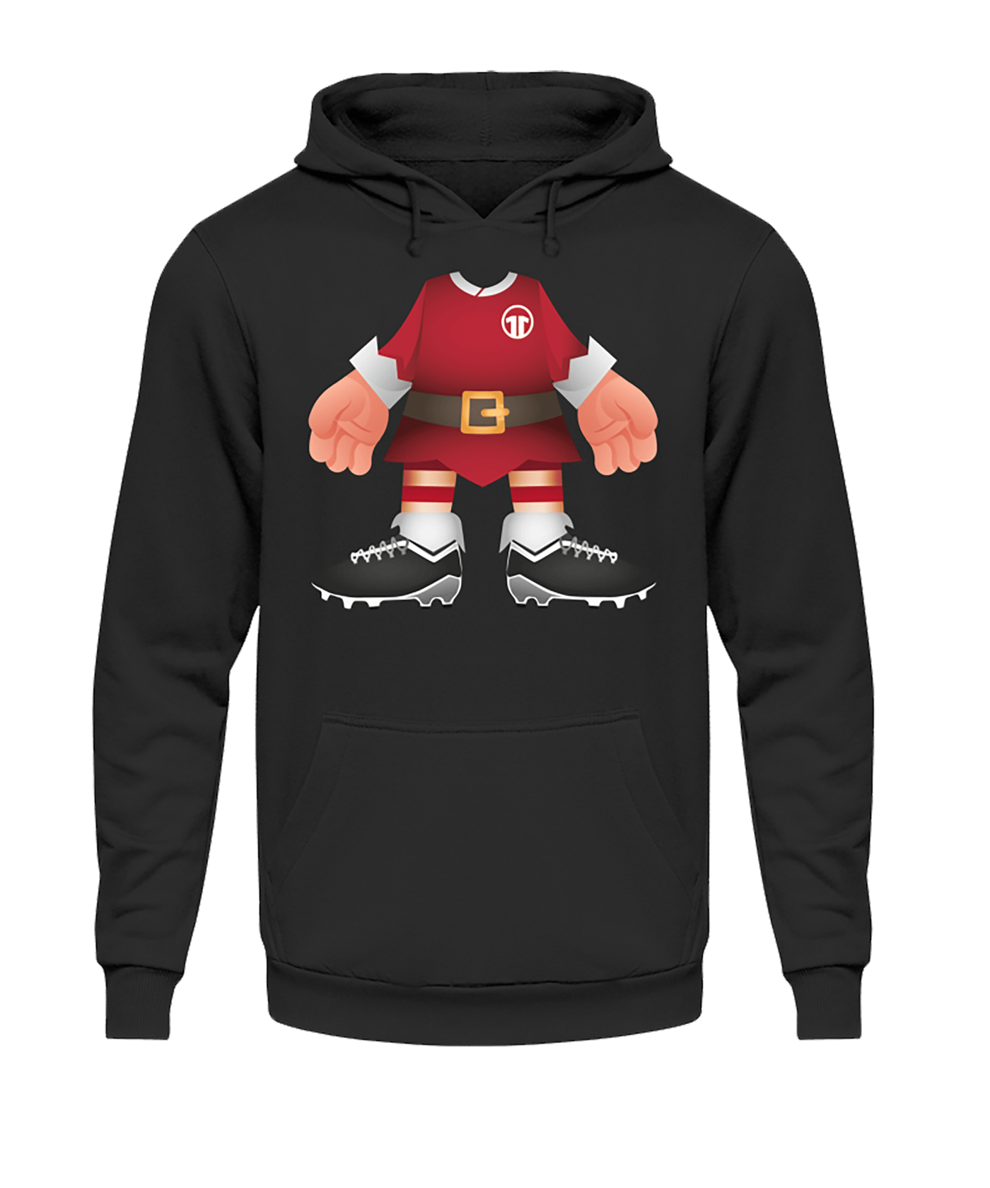 11teamsports Ugly Xmas Elf Hoody Schwarz - schwarz