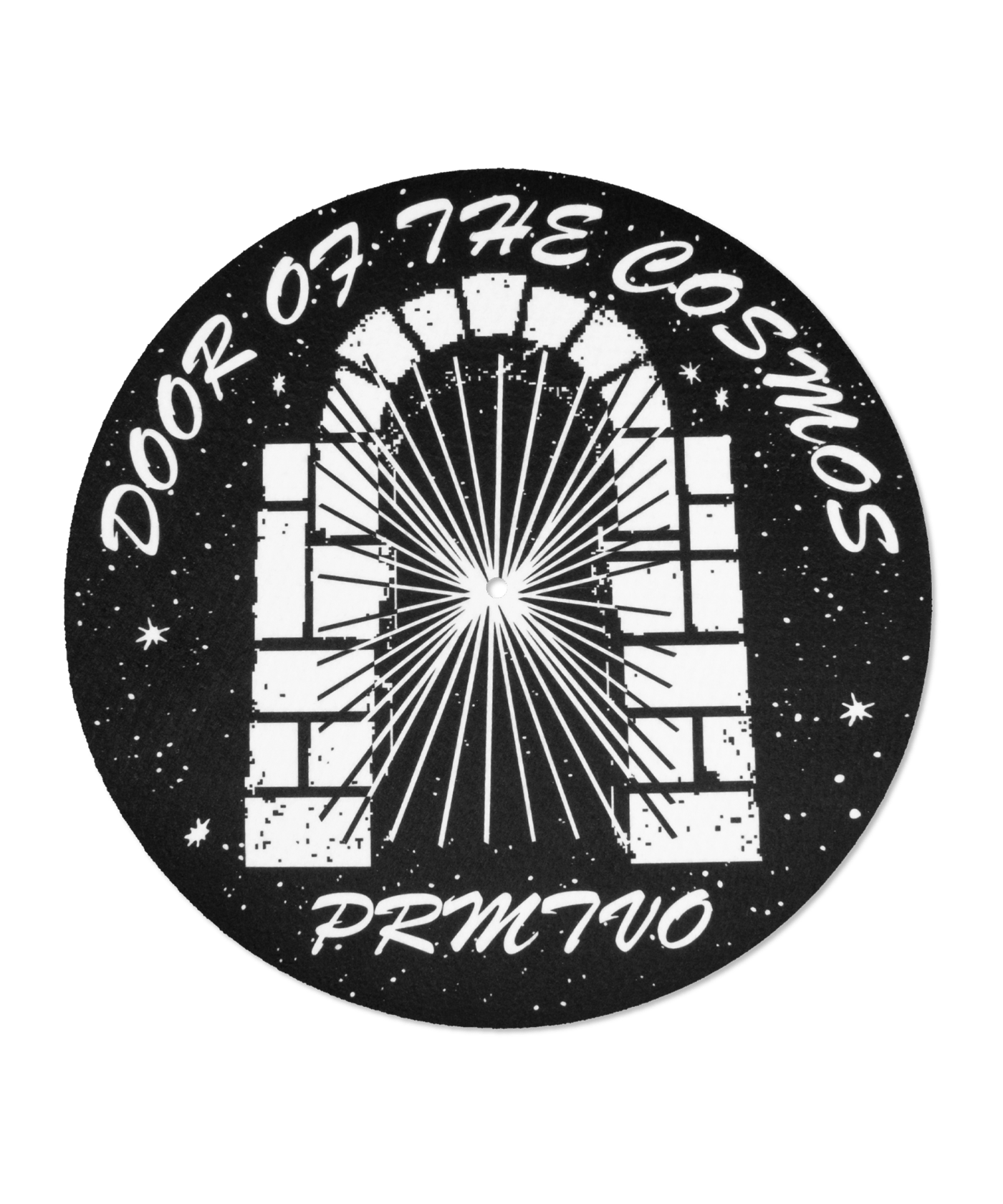 PRMTVO Door Of The Cosmos Slipmat 12" Schwarz - schwarz