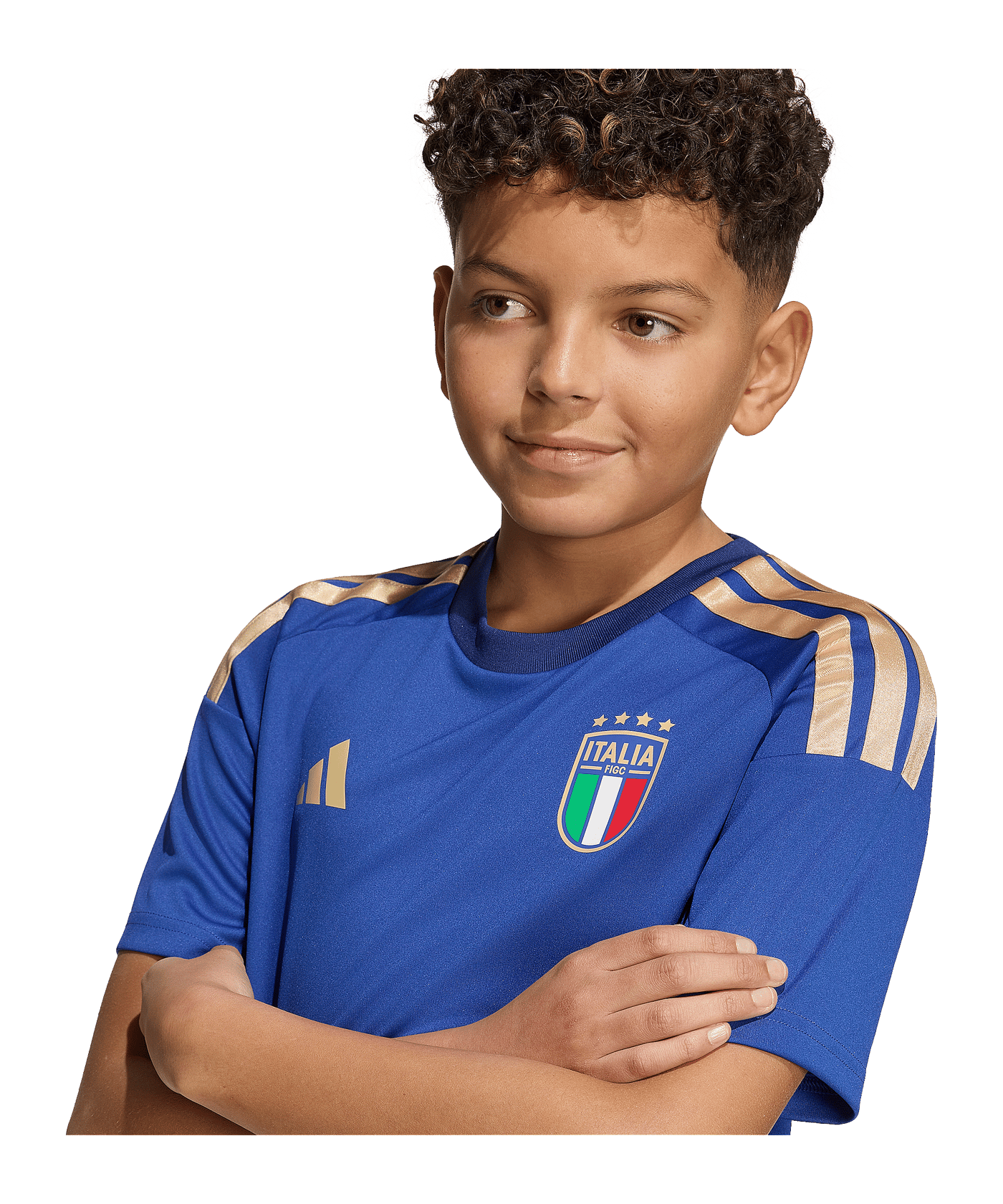 adidas FIGC Italien Fan Trikot Home WM 2026 Kids Blau - blau