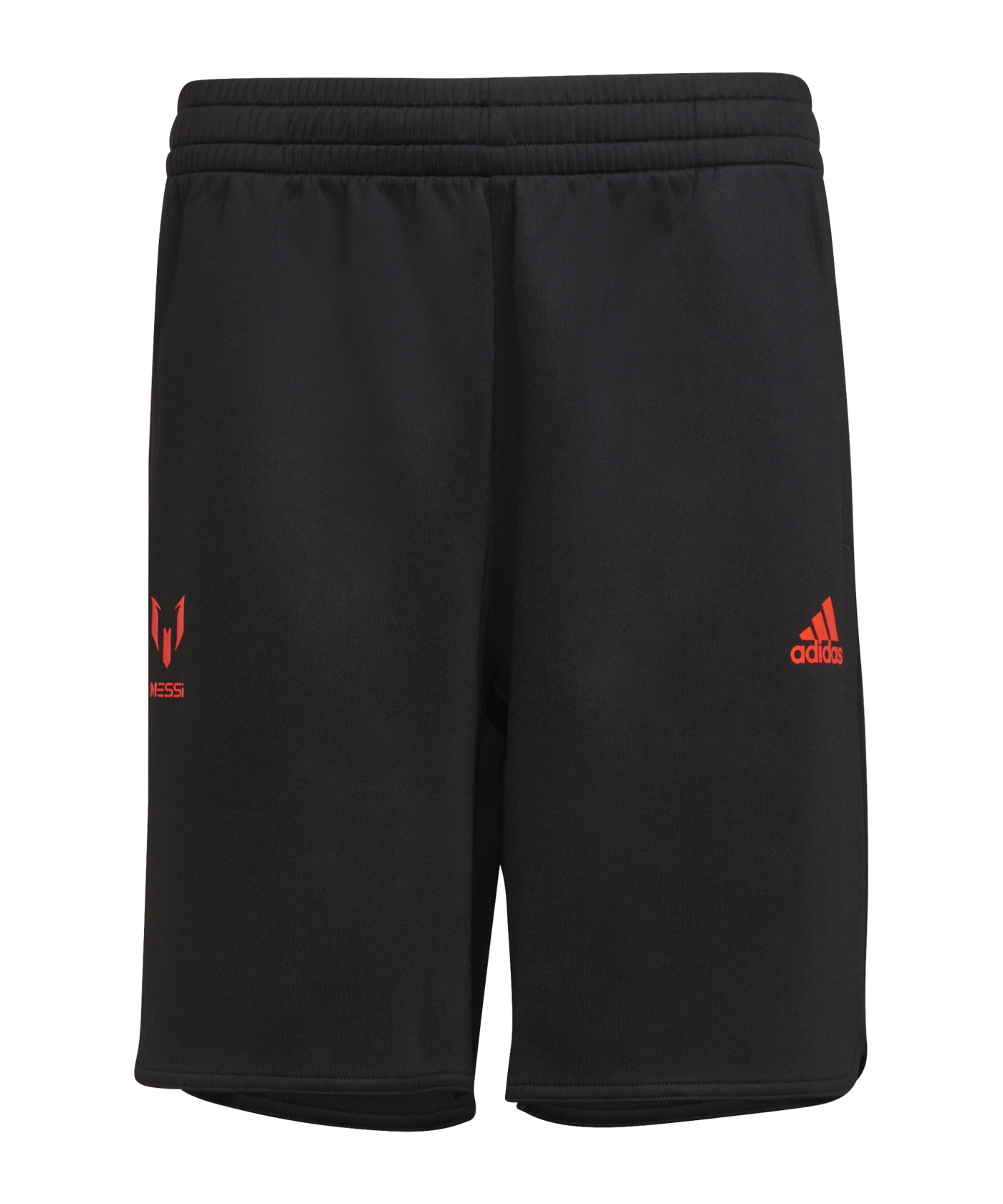 adidas Messi Short Kids Schwarz Orange - schwarz