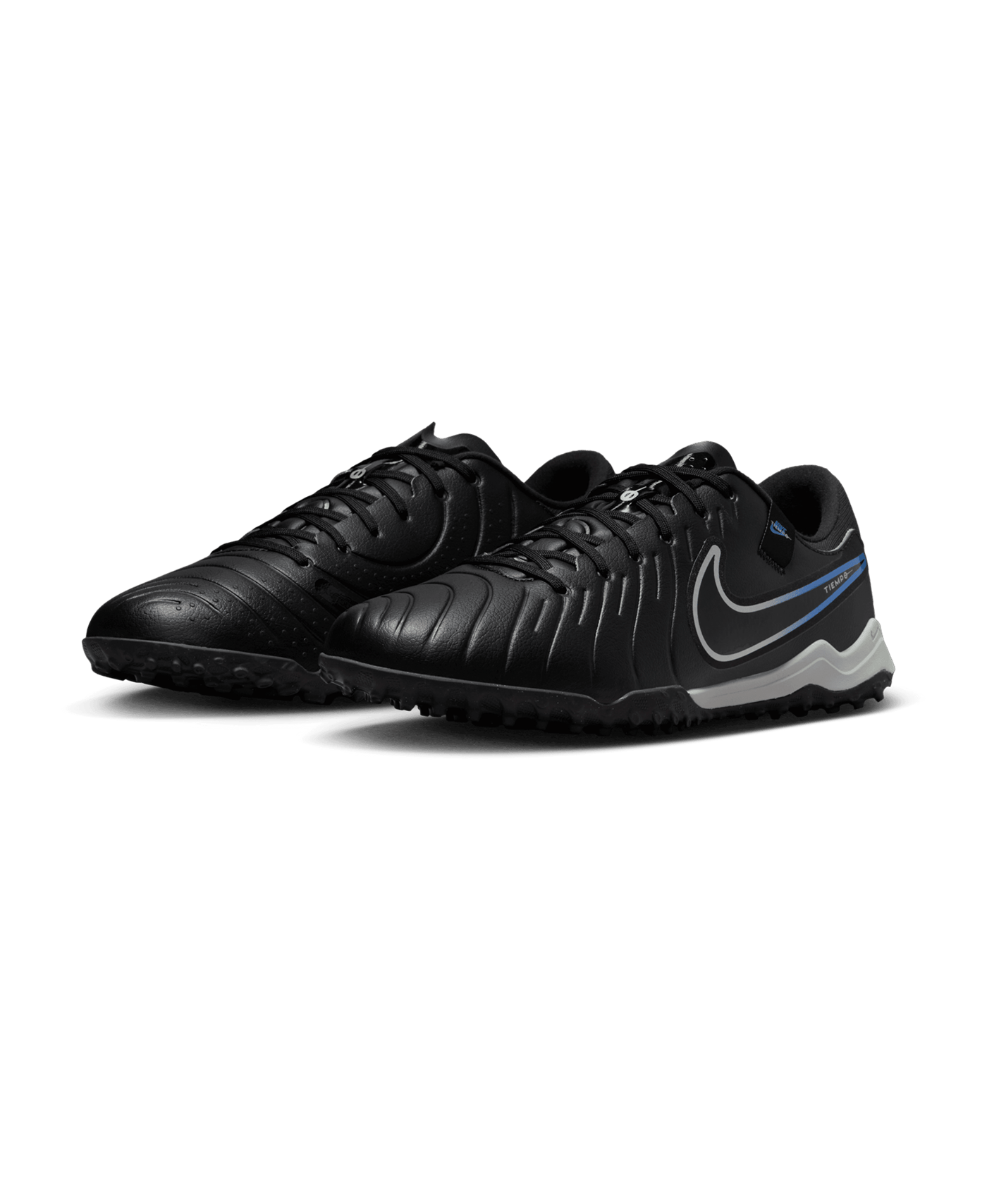 Nike Tiempo Legend X Academy TF Shadow Schwarz Silber Blau F040 - schwarz