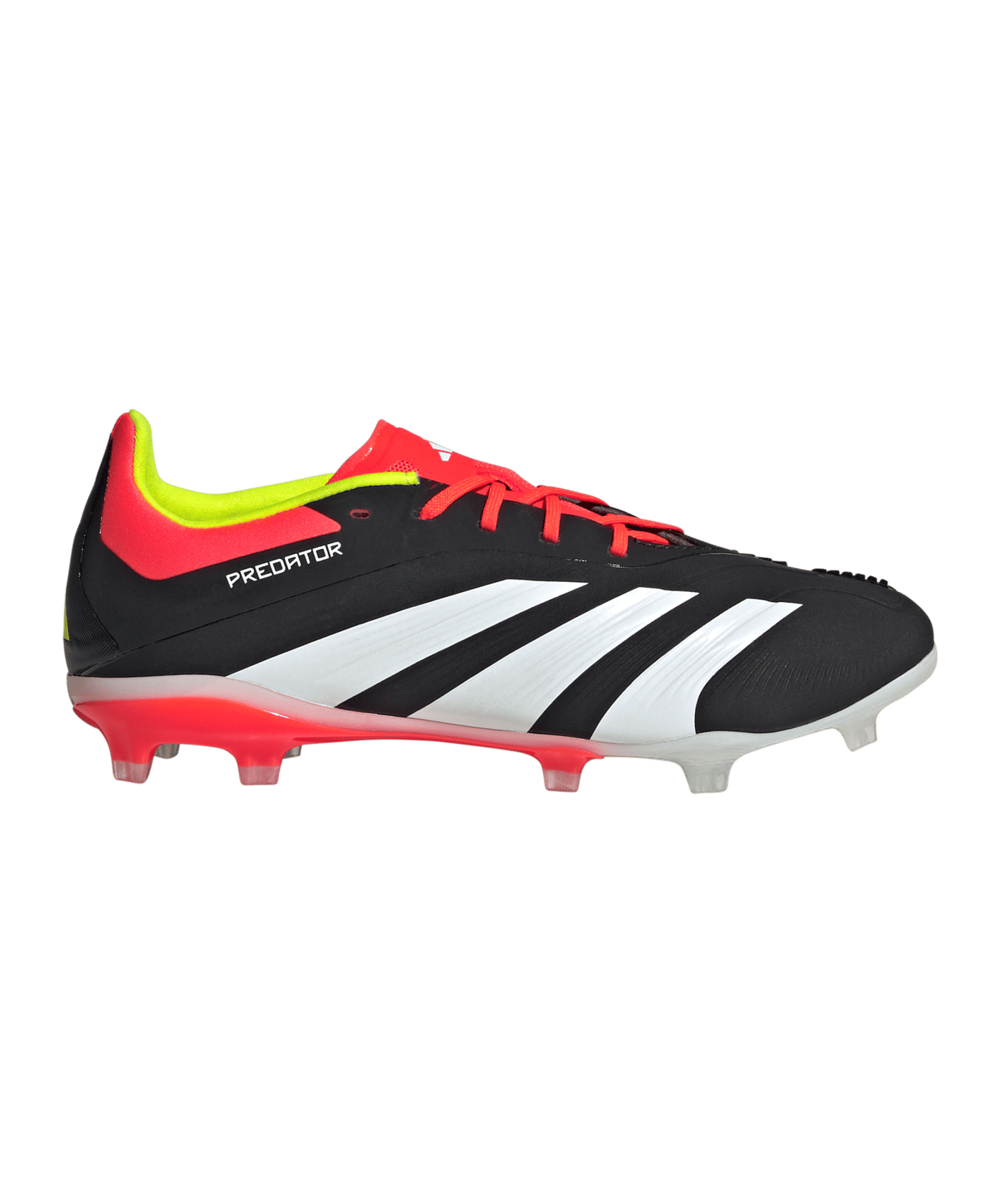 adidas Predator Elite FG Solar Energy Kids Schwarz Weiss Rot - schwarz