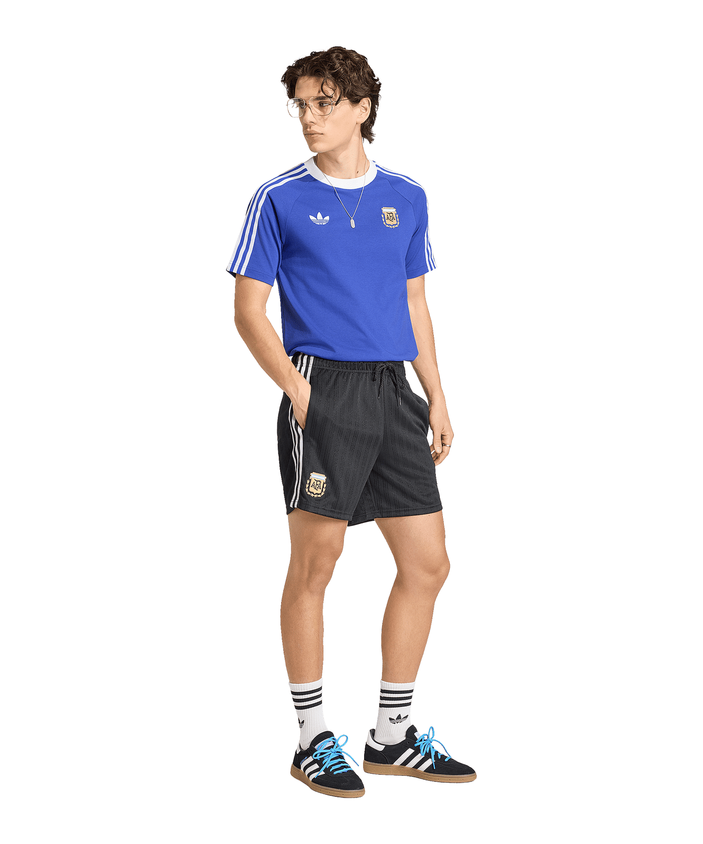 adidas AFA Argentinien Originals T-Shirt Blau - blau