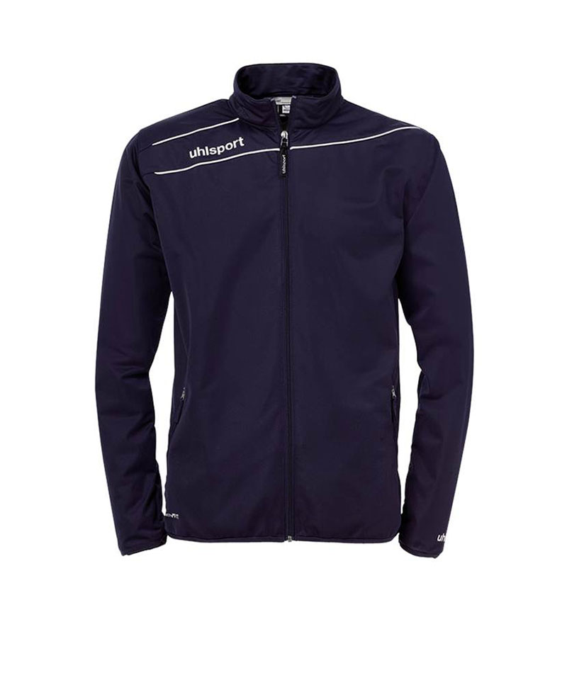 Uhlsport Herren Stream 3.0 Classic Jacke – Leichte Polyester-Jacke Mit Stehkragen & Reißverschlusstaschen