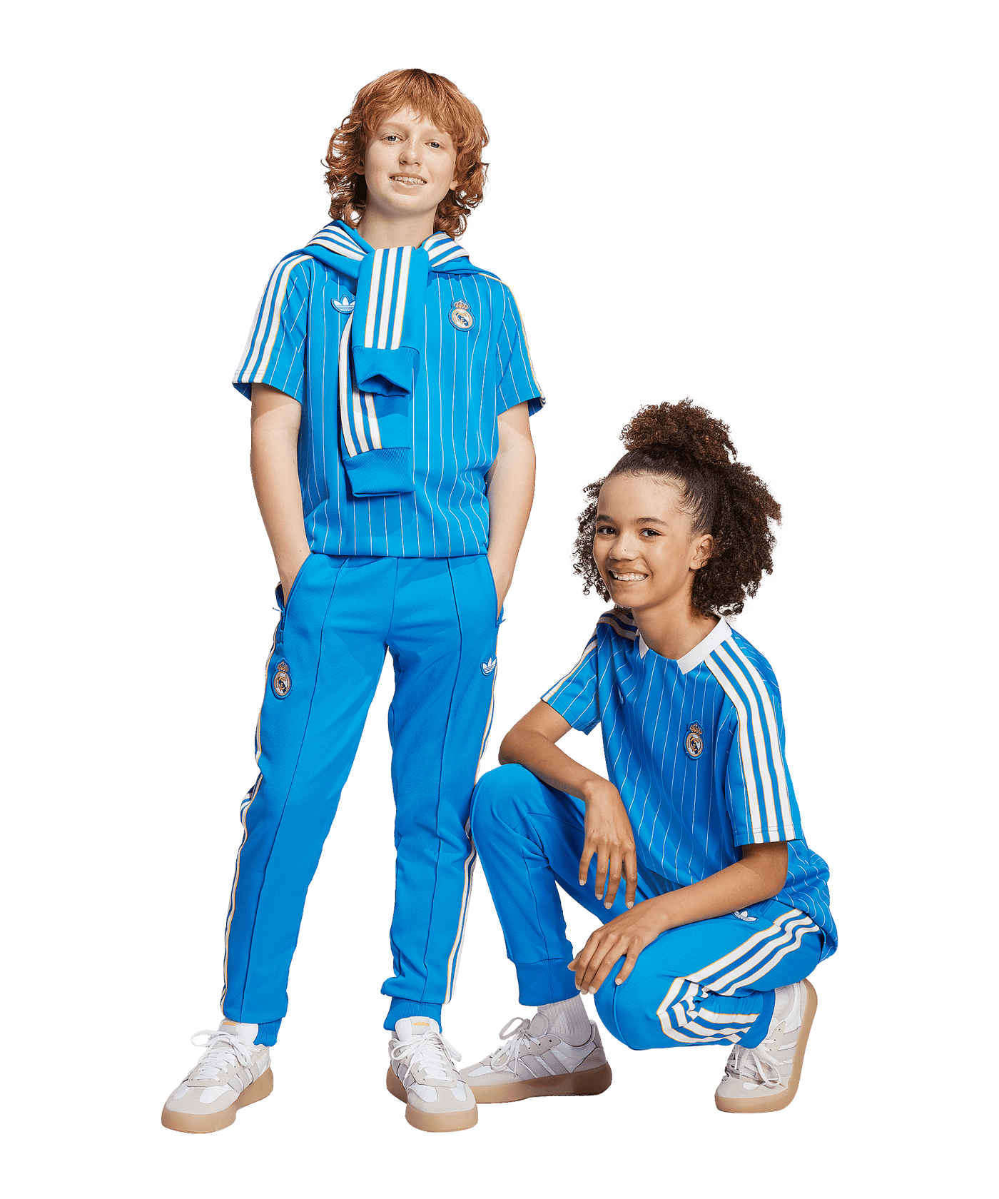 adidas Real Madrid Icon Track Hose Kids Blau - blau