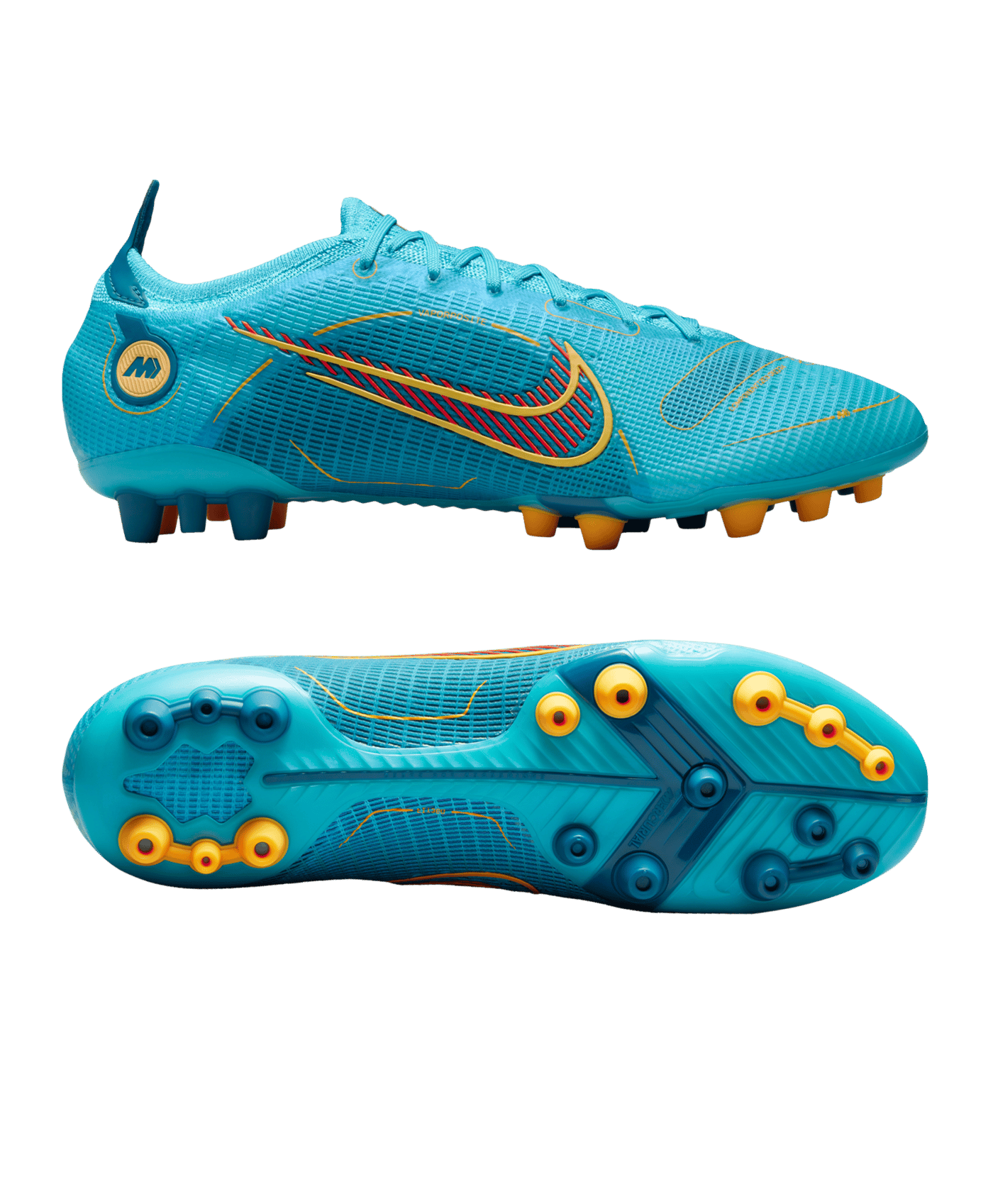 Nike Mercurial 「ACC」 Nike Mercurial Vapor XIV Elite AG blauw oranje F484 | Voetbalschoenen