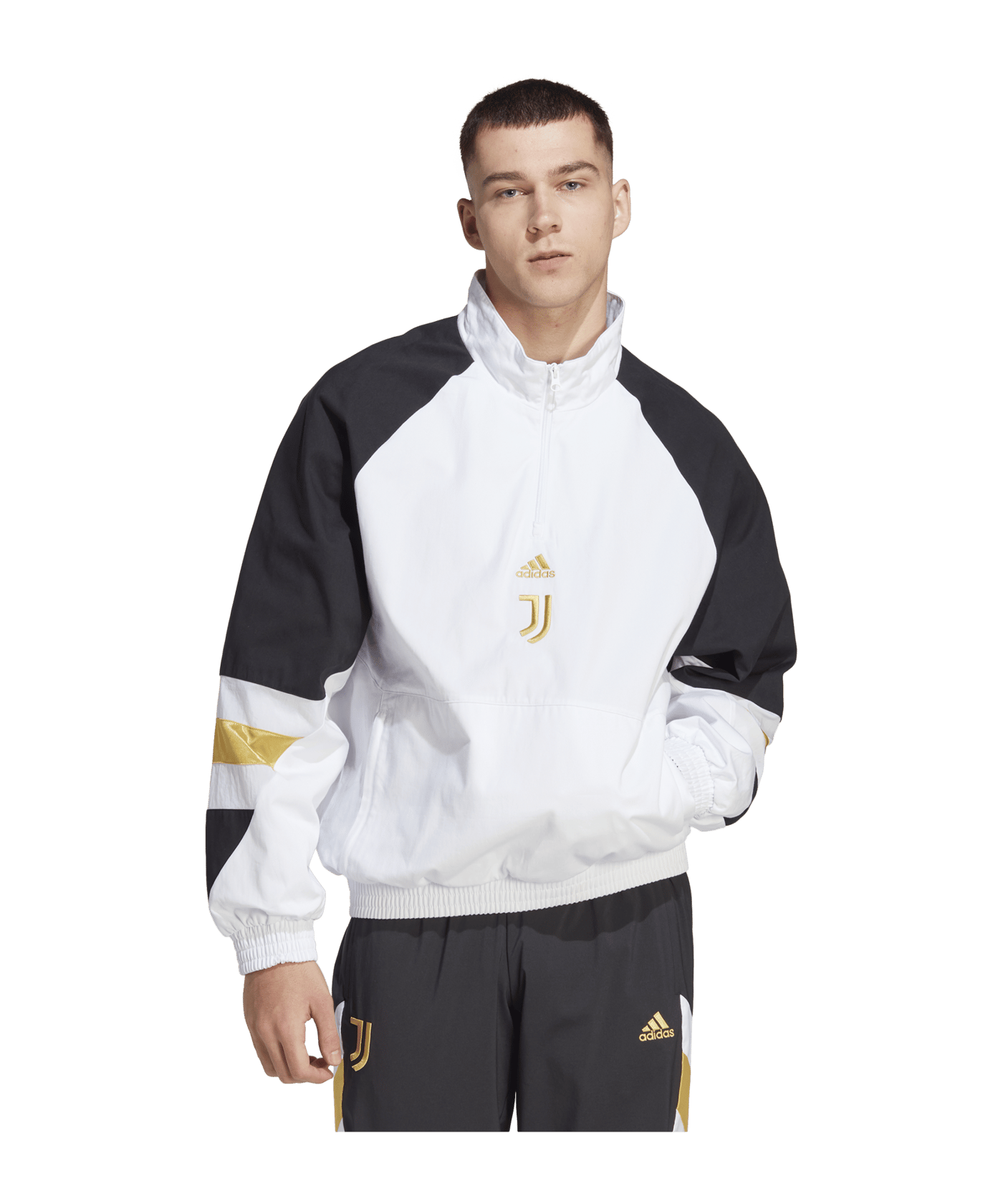 adidas Juventus Turin Icon Tracktop Jacke Weiss - weiss
