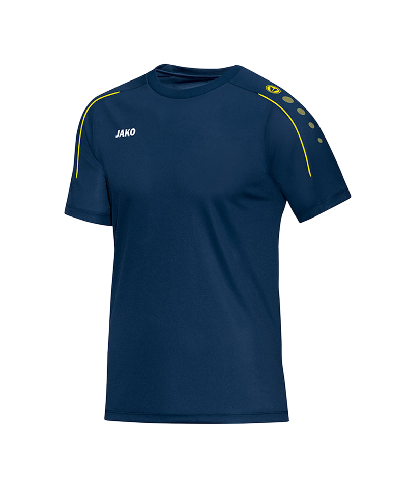 JAKO Classico T-Shirt Blau Gelb F42 - blau