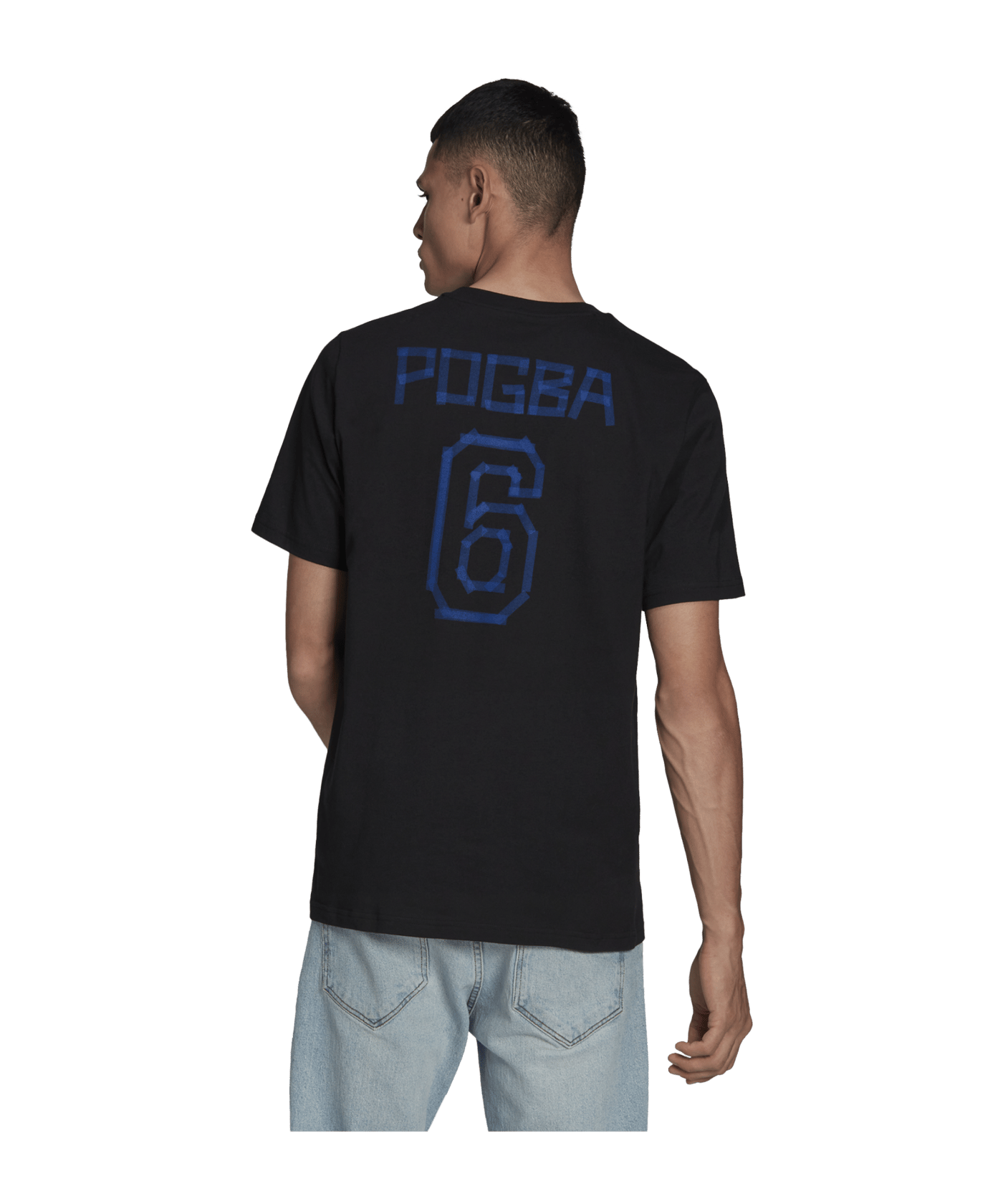 adidas Pogba Icon Graphic T-Shirt Schwarz Blau - schwarz