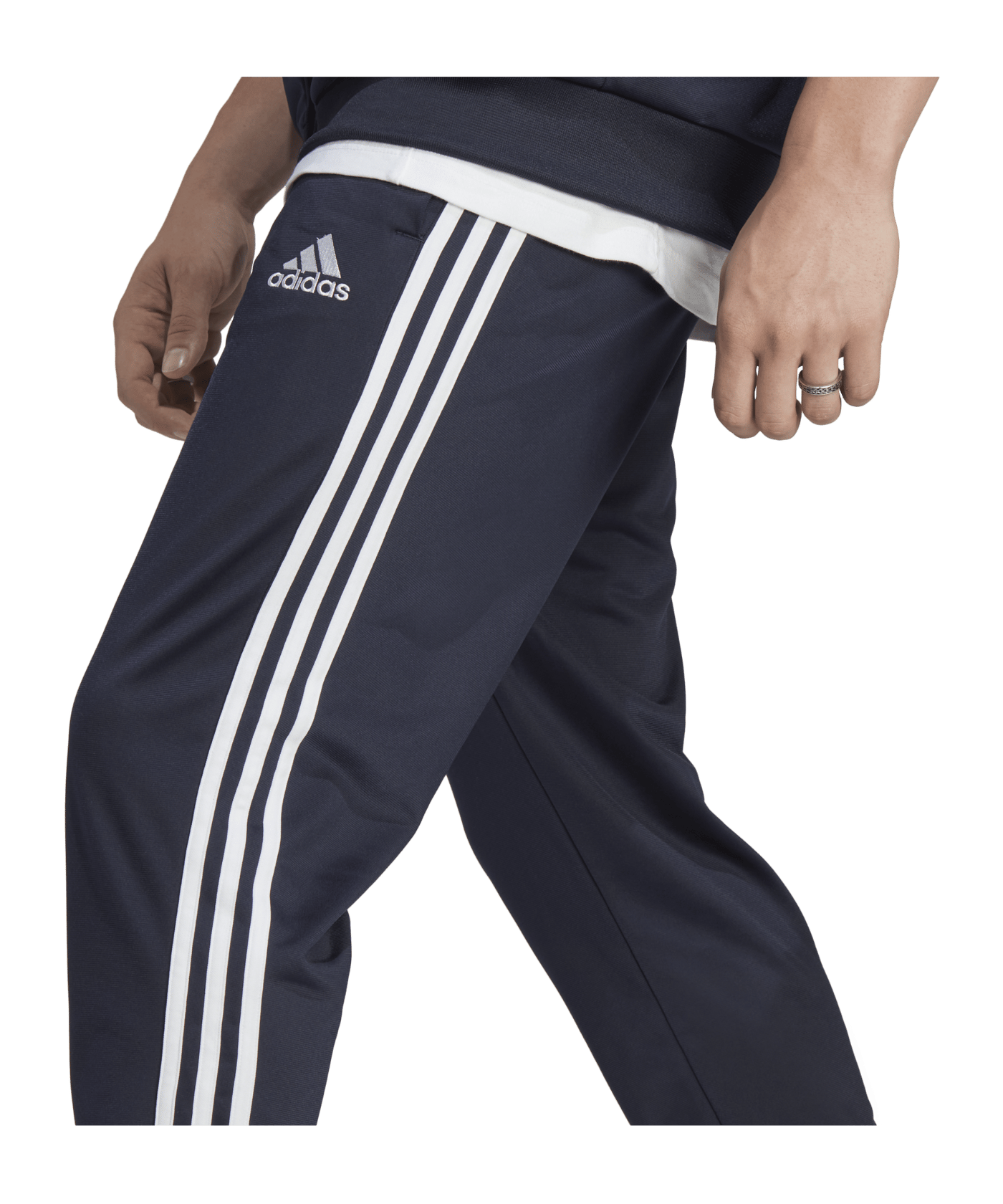 adidas Sportswear Basic 3-Stripes Tricot Track Suit Blue - blau