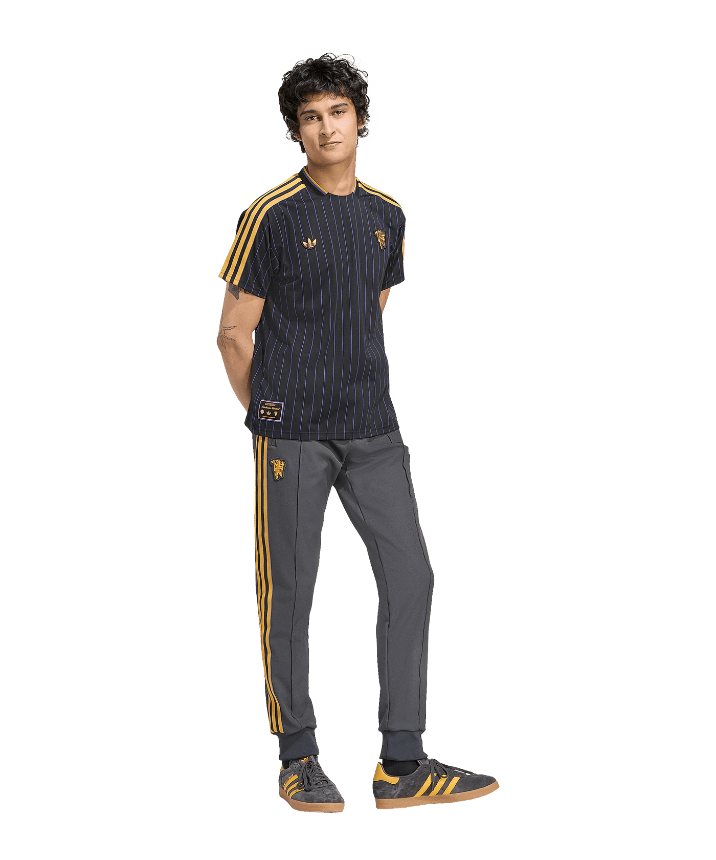 adidas Manchester United Icon Track Hose Schwarz - schwarz