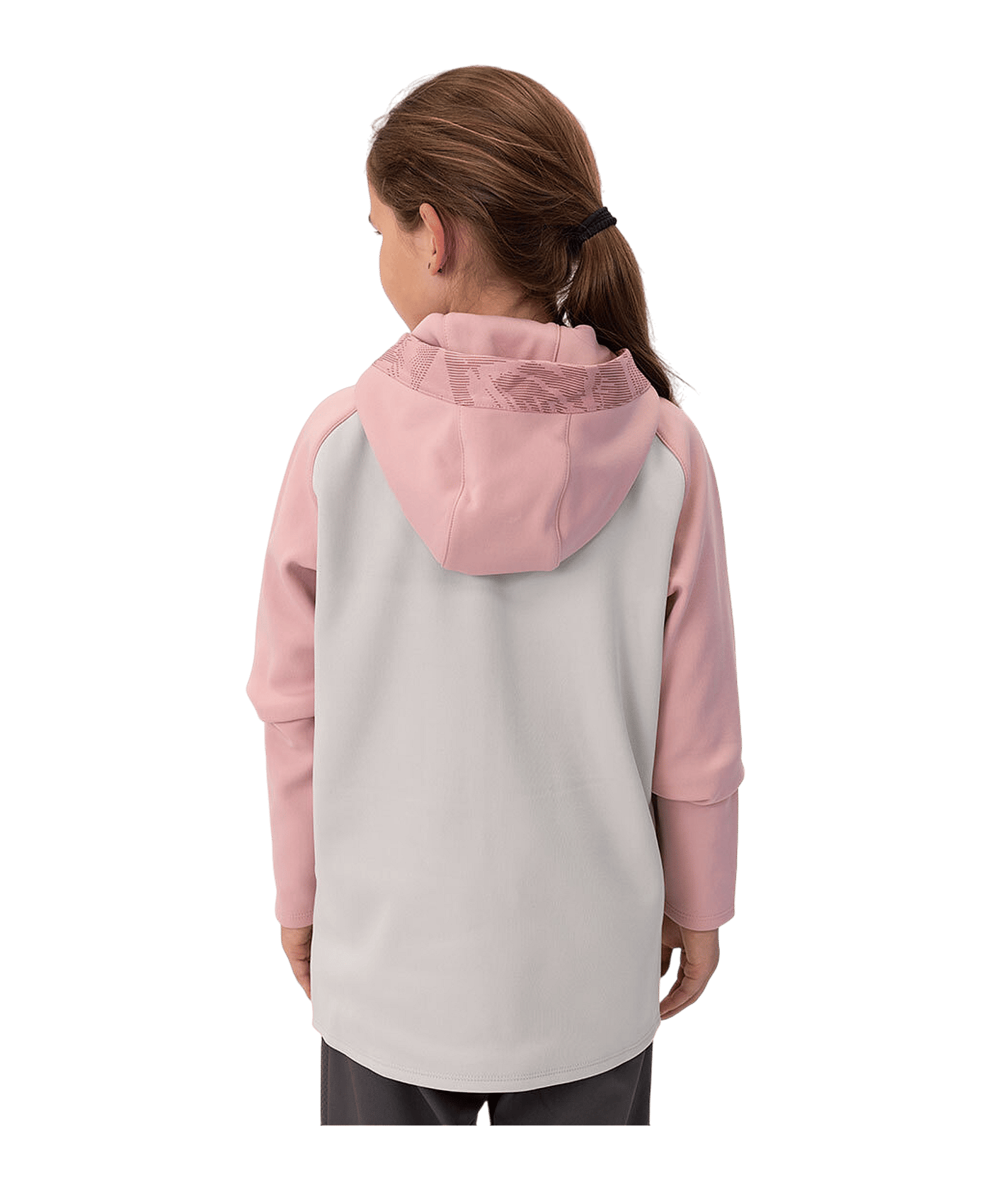 JAKO Icon Kapuzenjacke Kids Grau Pink F851 - grau