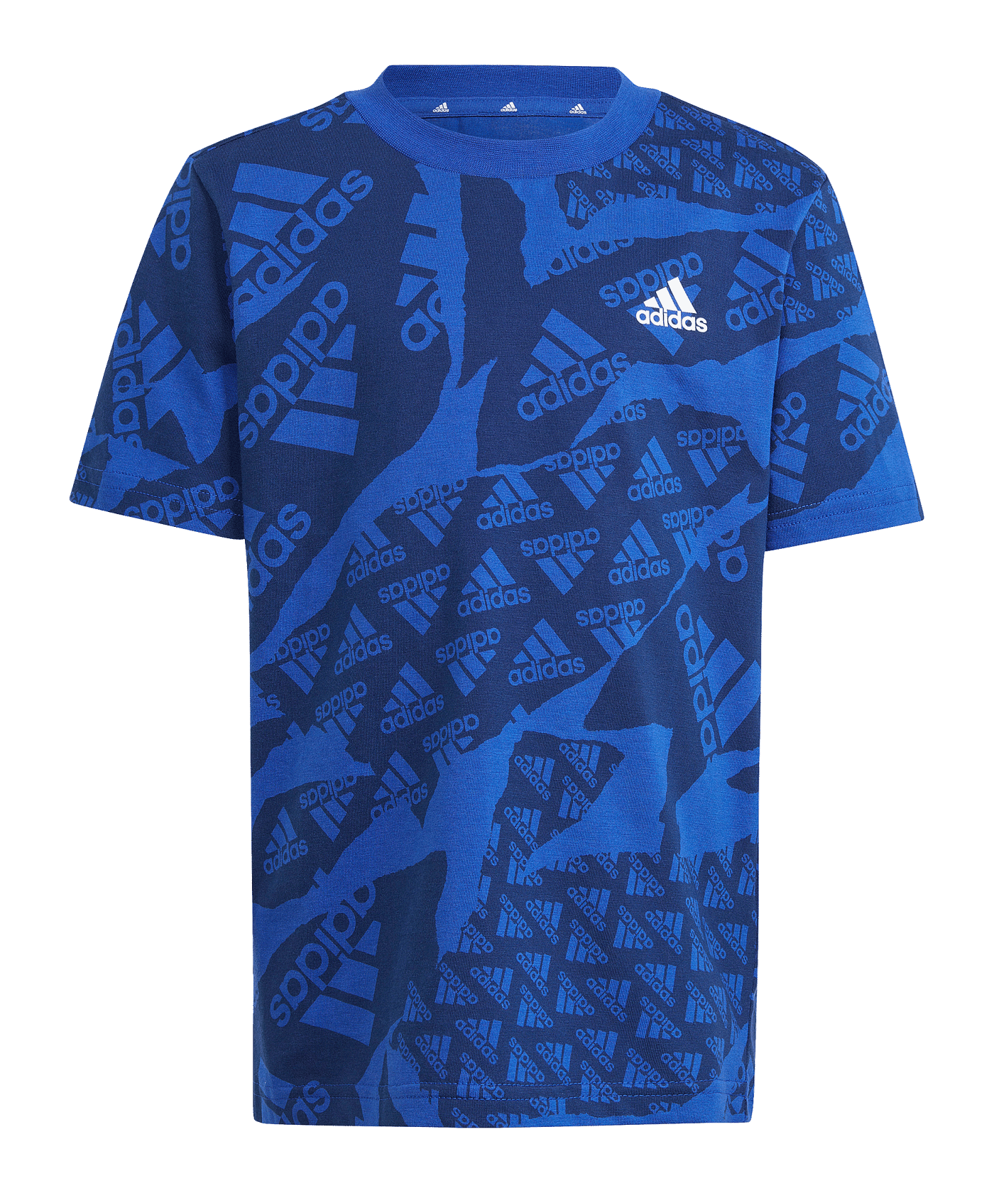 Baby Boy Niker Shirt In Adidas Printed Design Blended Stuff Blue Color