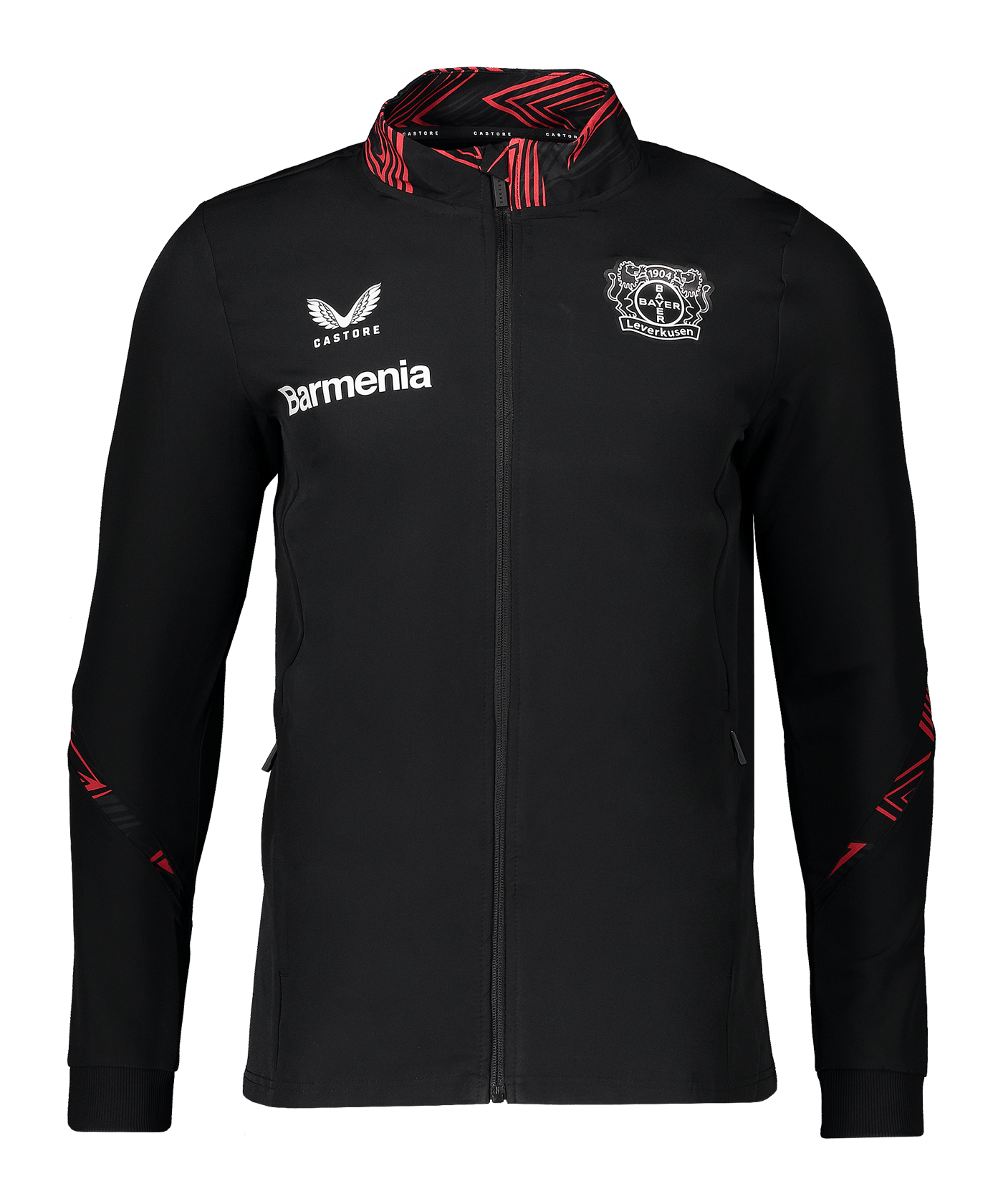 Castore Bayer 04 Leverkusen League Matchday Anthem Jacke Schwarz 