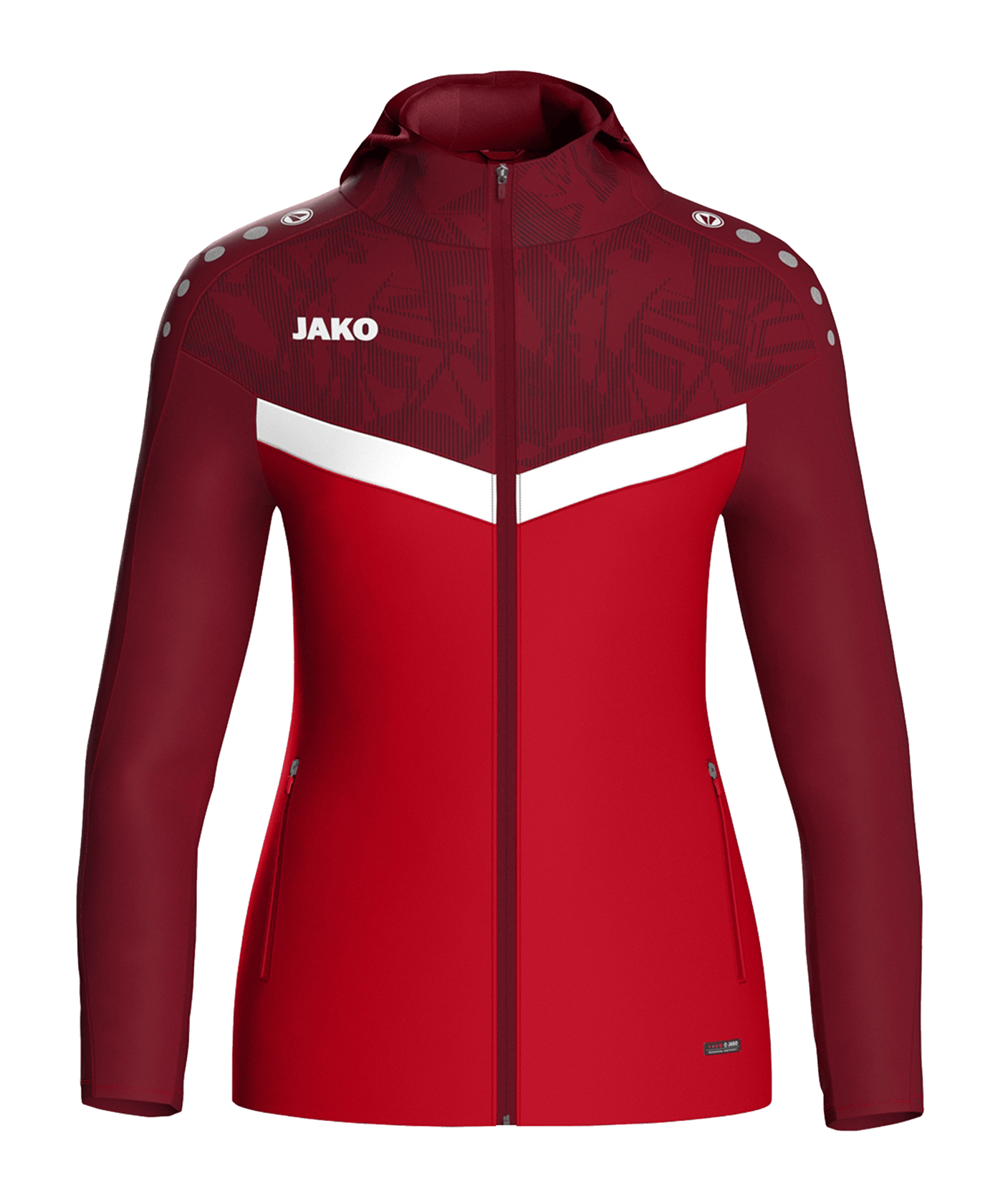 JAKO Iconic Kapuzenjacke Damen Rot F103 - rot