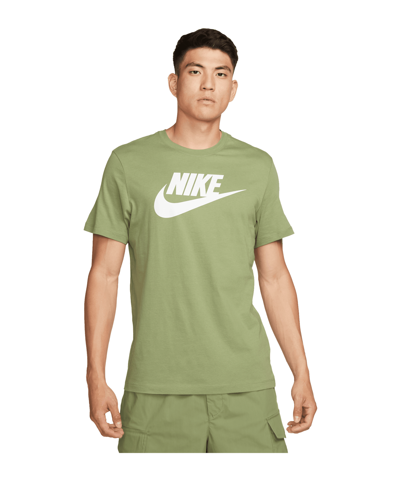 Nike Icon Futura T-Shirt Grün Weiss F334 - gruen