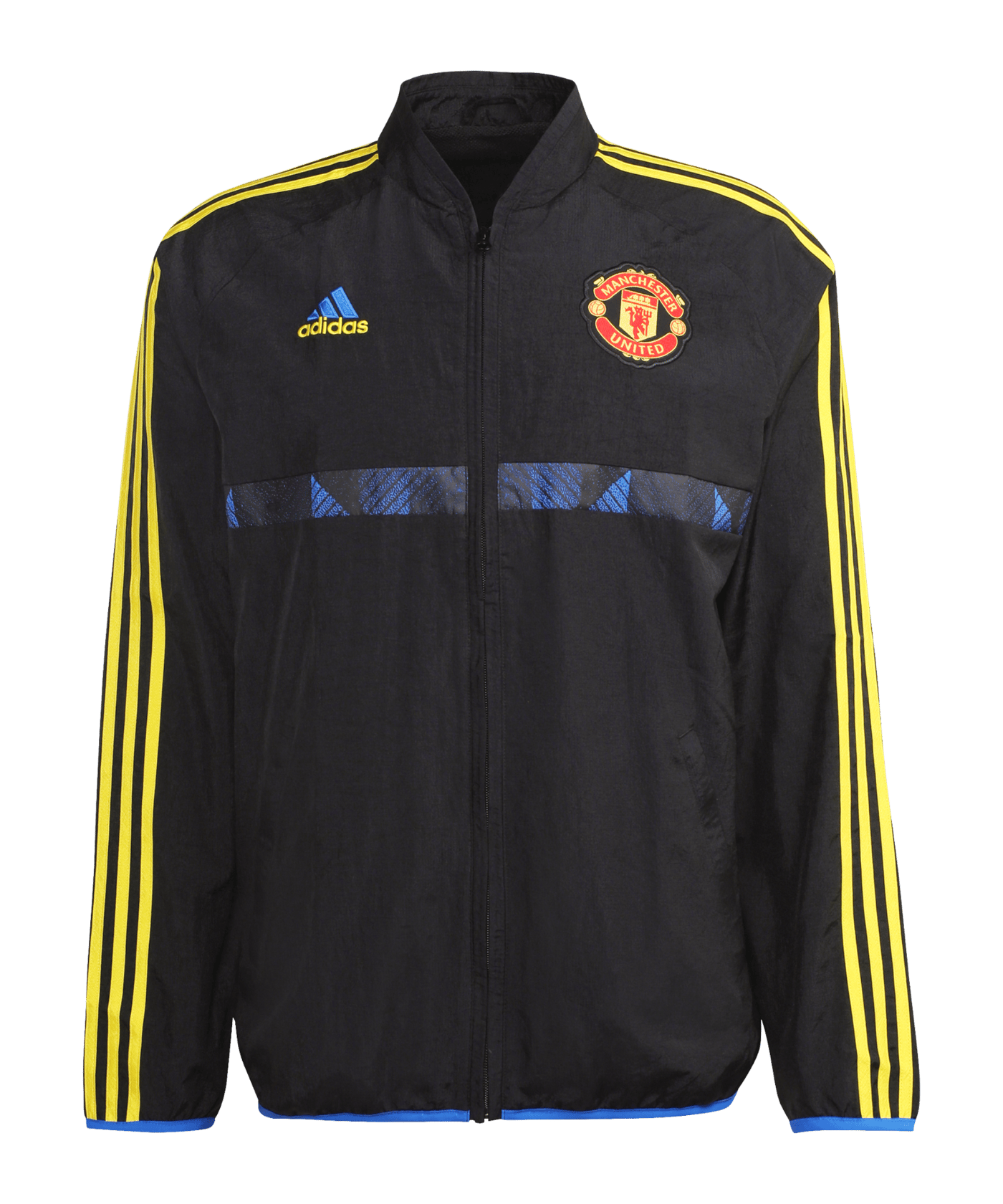 adidas Manchester United Icon Woven Jacke Schwarz - schwarz