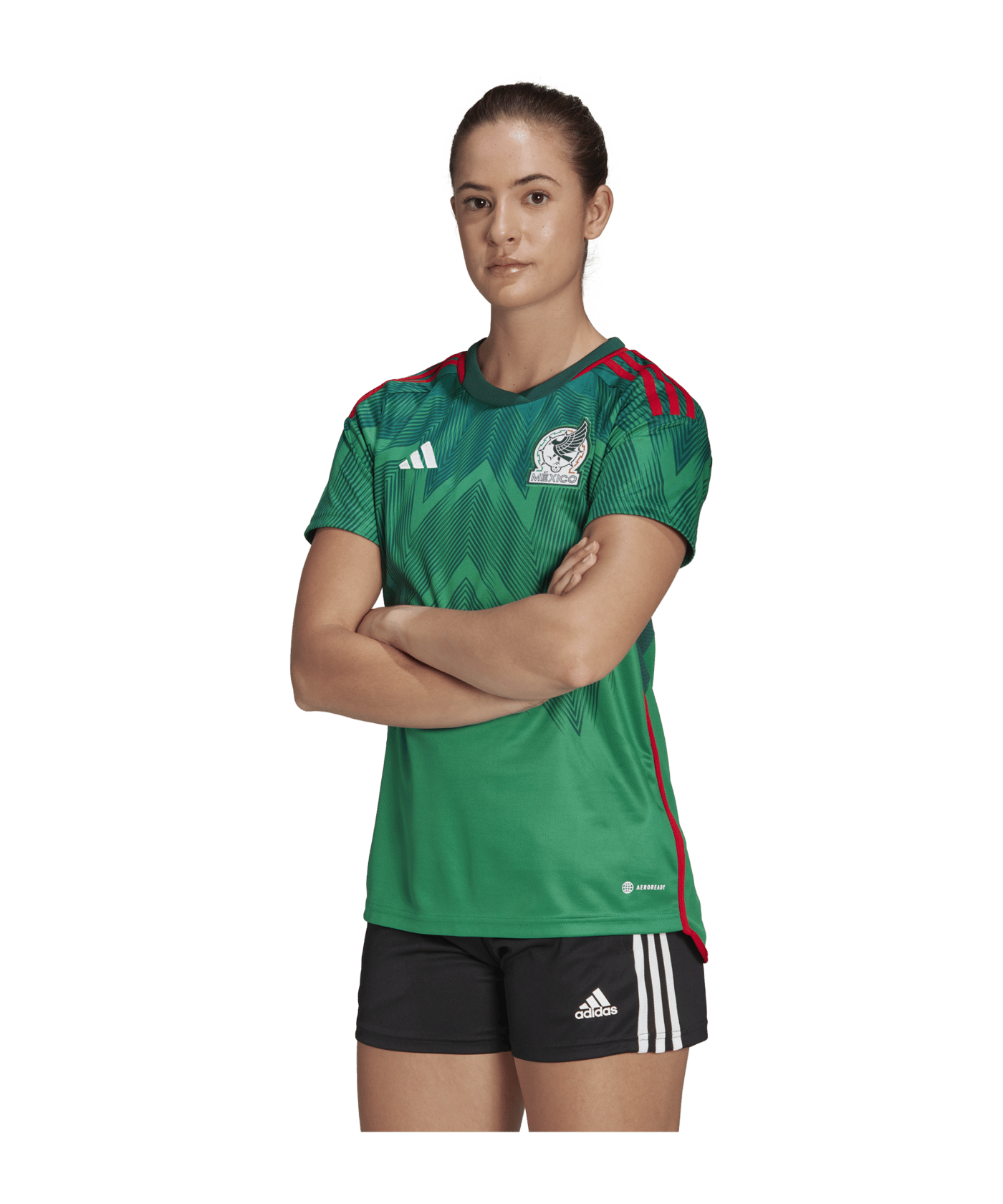 adidas Mexico Auth. Trikot Home WM 2022 Damen Grün - gruen