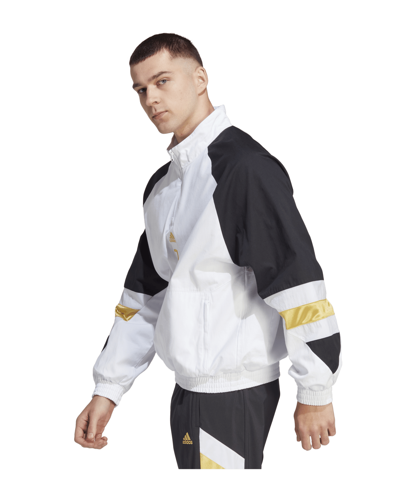 adidas Juventus Turin Icon Tracktop Jacke Weiss - weiss